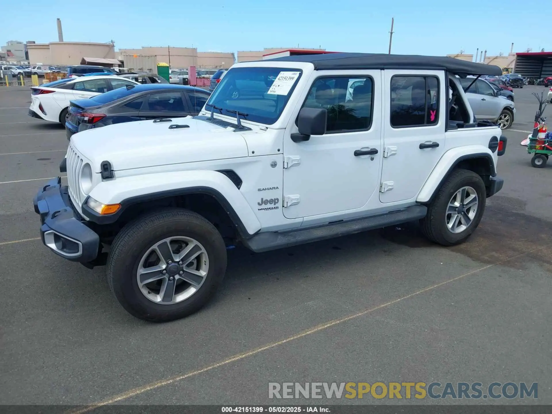 2 fotografías del automóvil dañado 1C4HJXEN0NW151017 JEEP WRANGLER UNLIMITED 2022