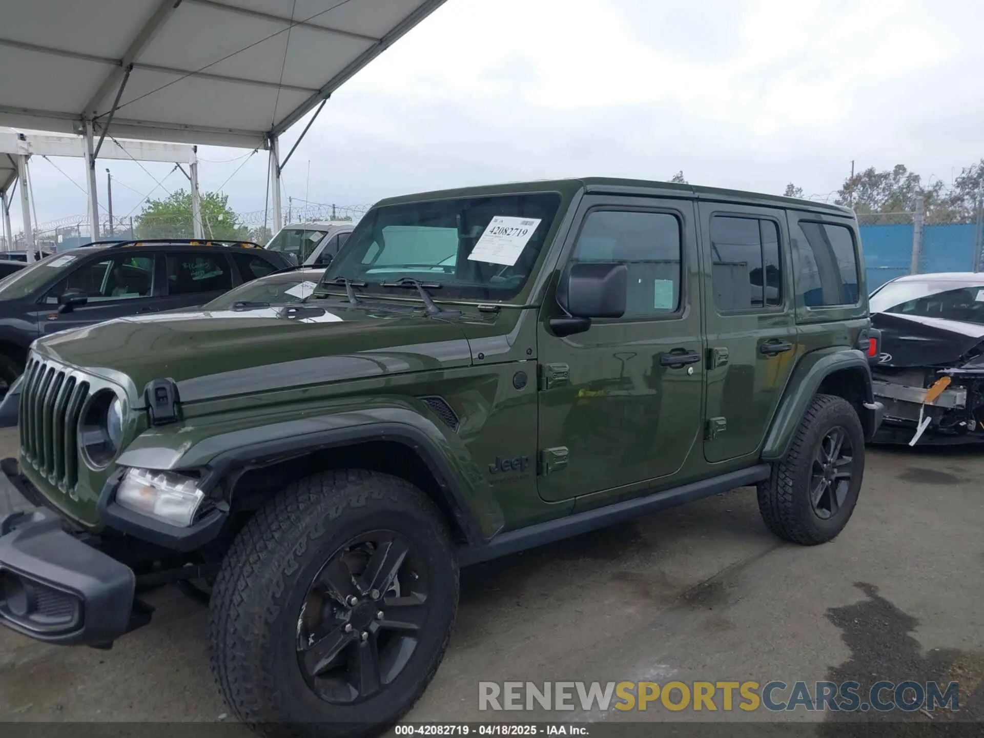14 fotografías del automóvil dañado 1C4HJXEN1NW262627 JEEP WRANGLER UNLIMITED 2022