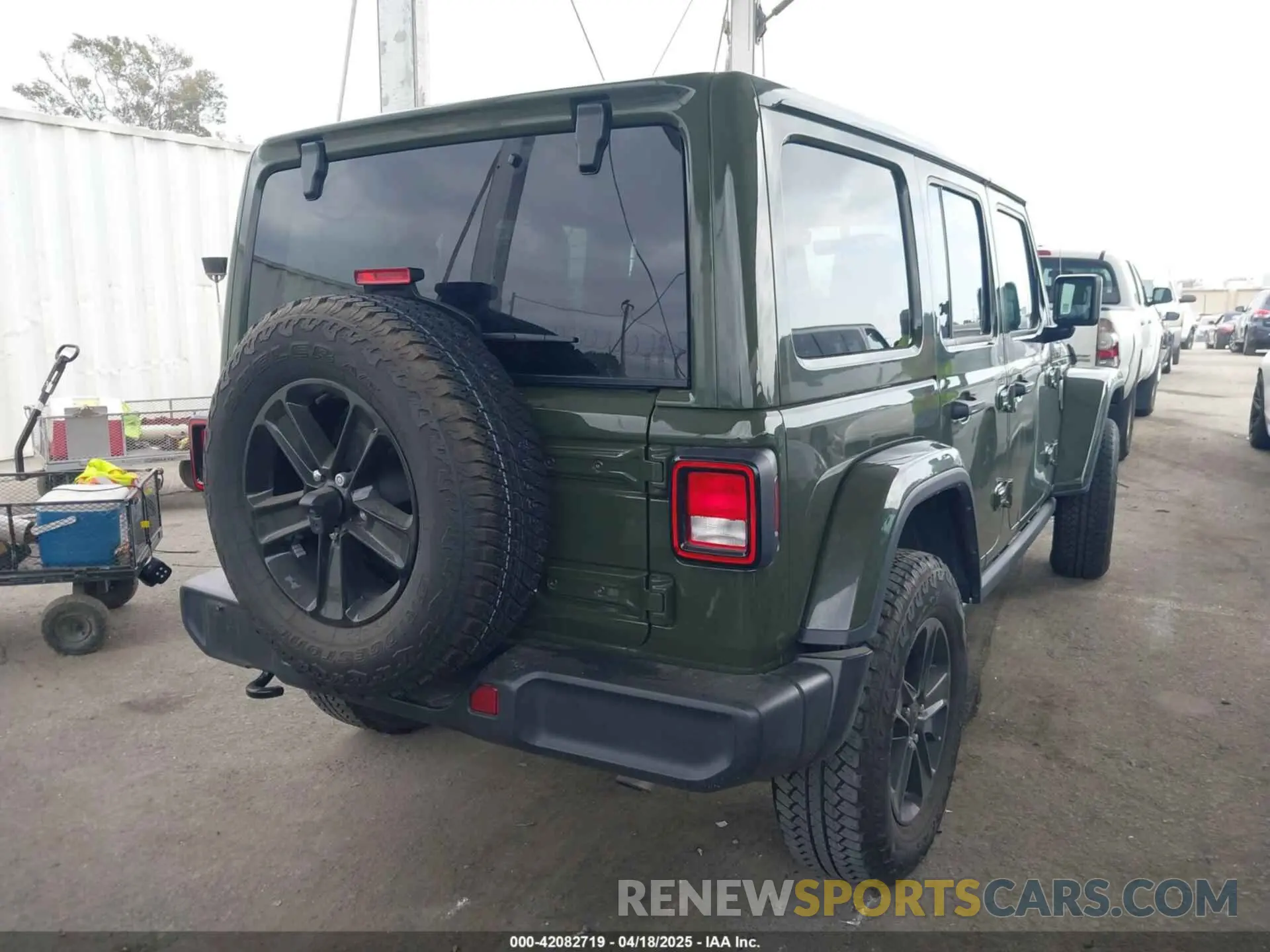 4 fotografías del automóvil dañado 1C4HJXEN1NW262627 JEEP WRANGLER UNLIMITED 2022