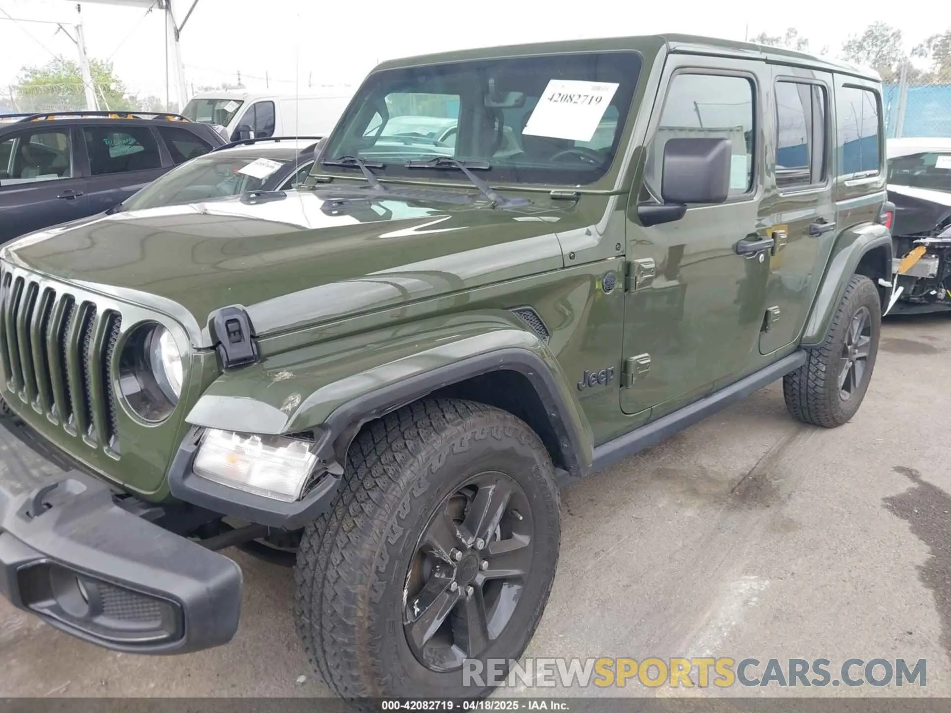 6 fotografías del automóvil dañado 1C4HJXEN1NW262627 JEEP WRANGLER UNLIMITED 2022