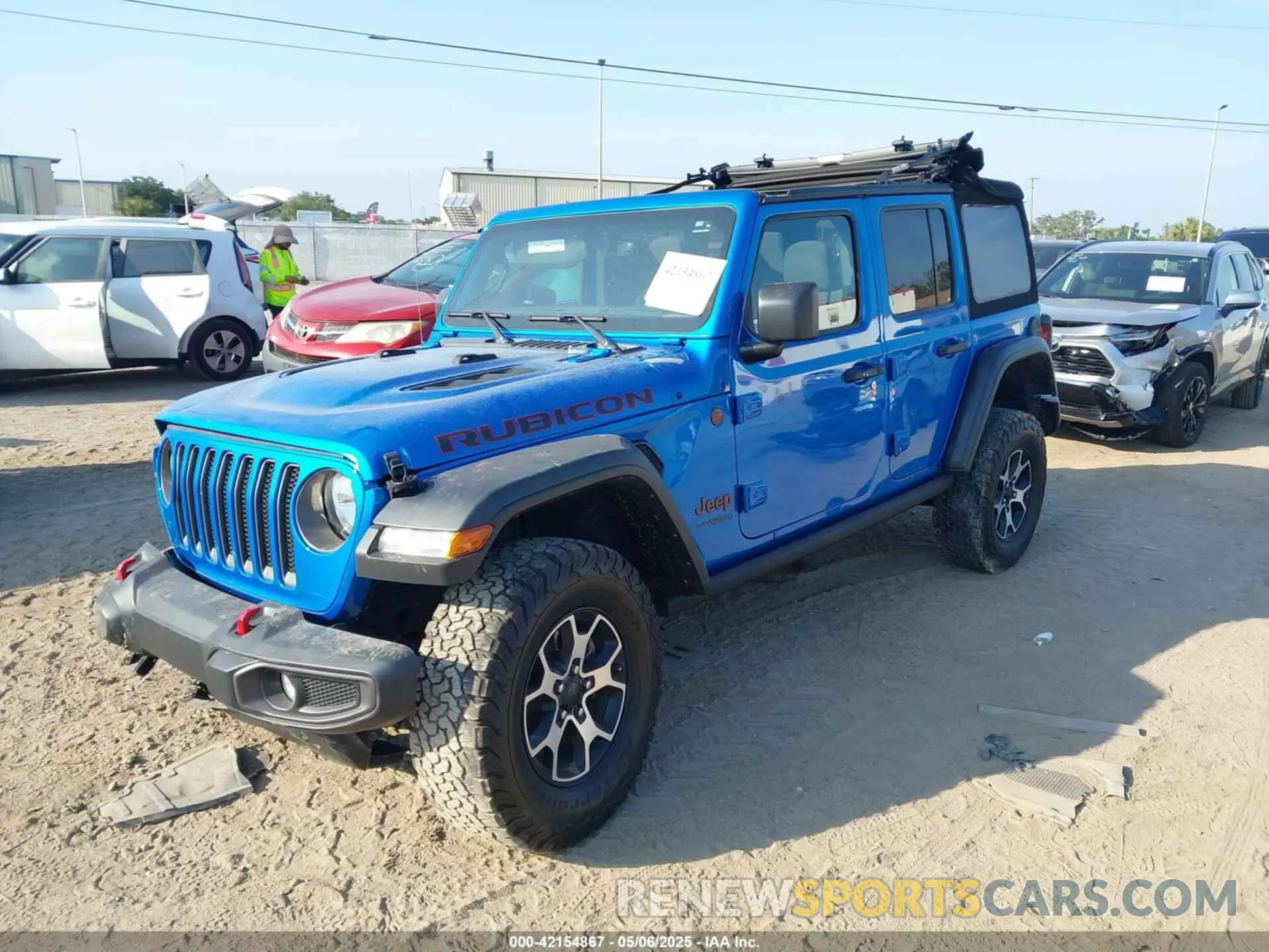 2 fotografías del automóvil dañado 1C4HJXFNXNW270269 JEEP WRANGLER UNLIMITED 2022