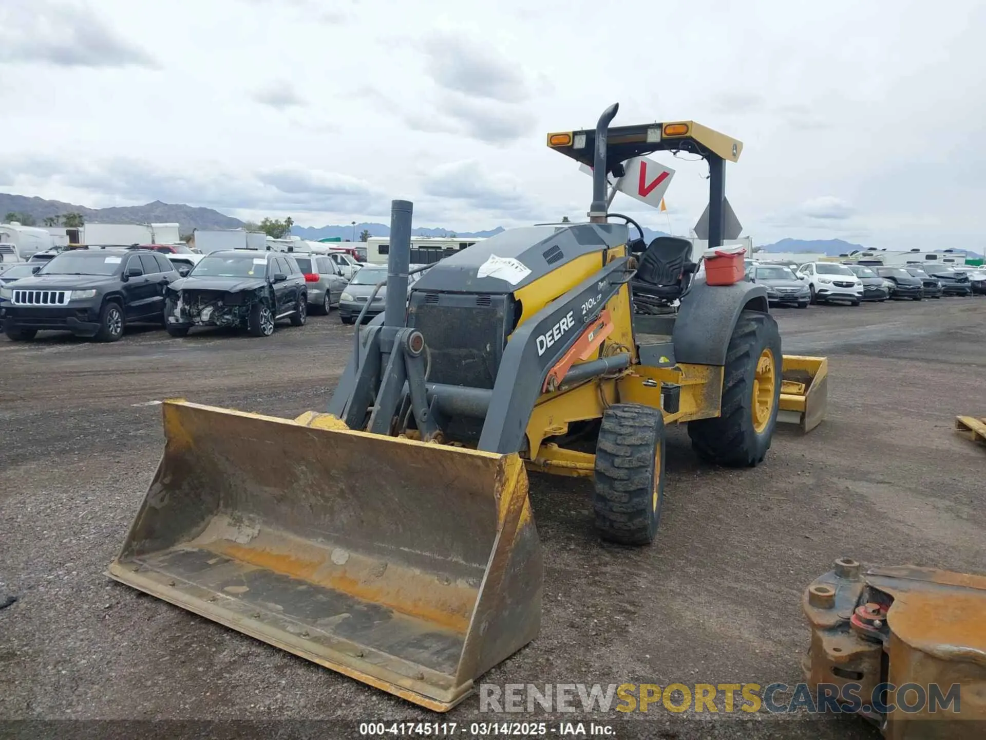 2 fotografías del automóvil dañado 1T8210ELKFJ893049 JOHN DEERE 210LJ SKIP LOADER 2021