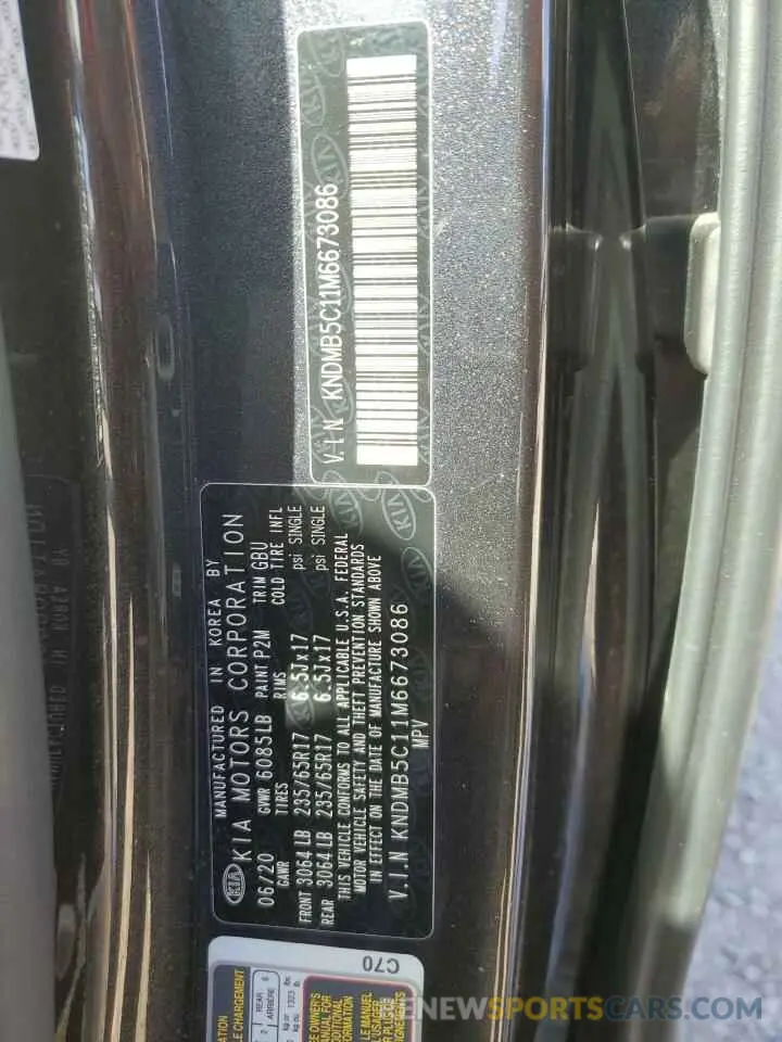 13 fotografías del automóvil dañado KNDMB5C11M6673086 KIA All Models 2021