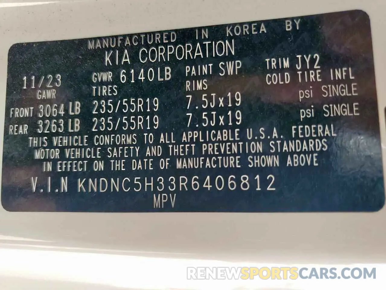 15 fotografías del automóvil dañado KNDNC5H33R6406812 KIA CARNIVAL E 2024