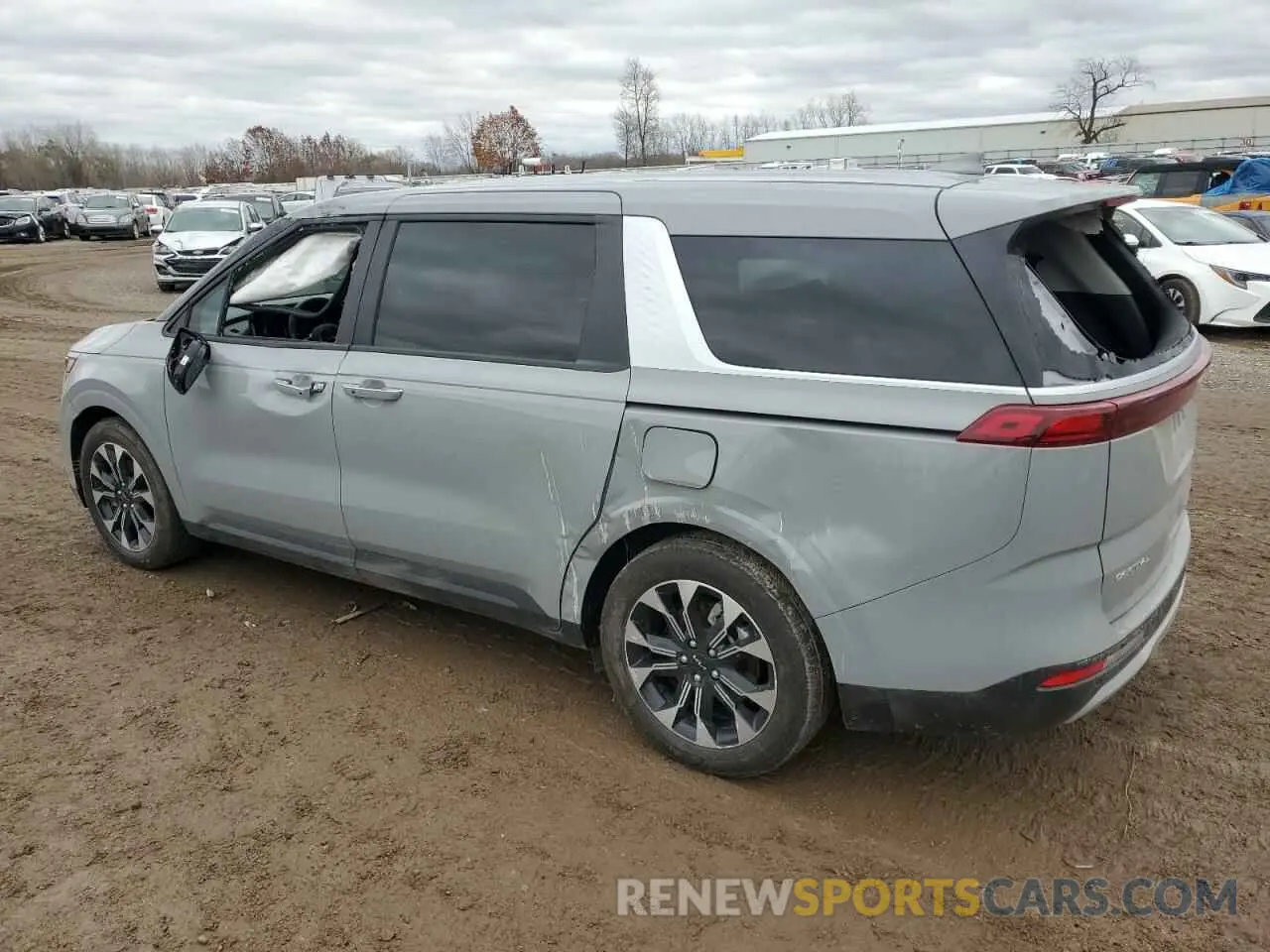 2 fotografías del automóvil dañado KNDNC5H35R6431081 KIA CARNIVAL E 2024
