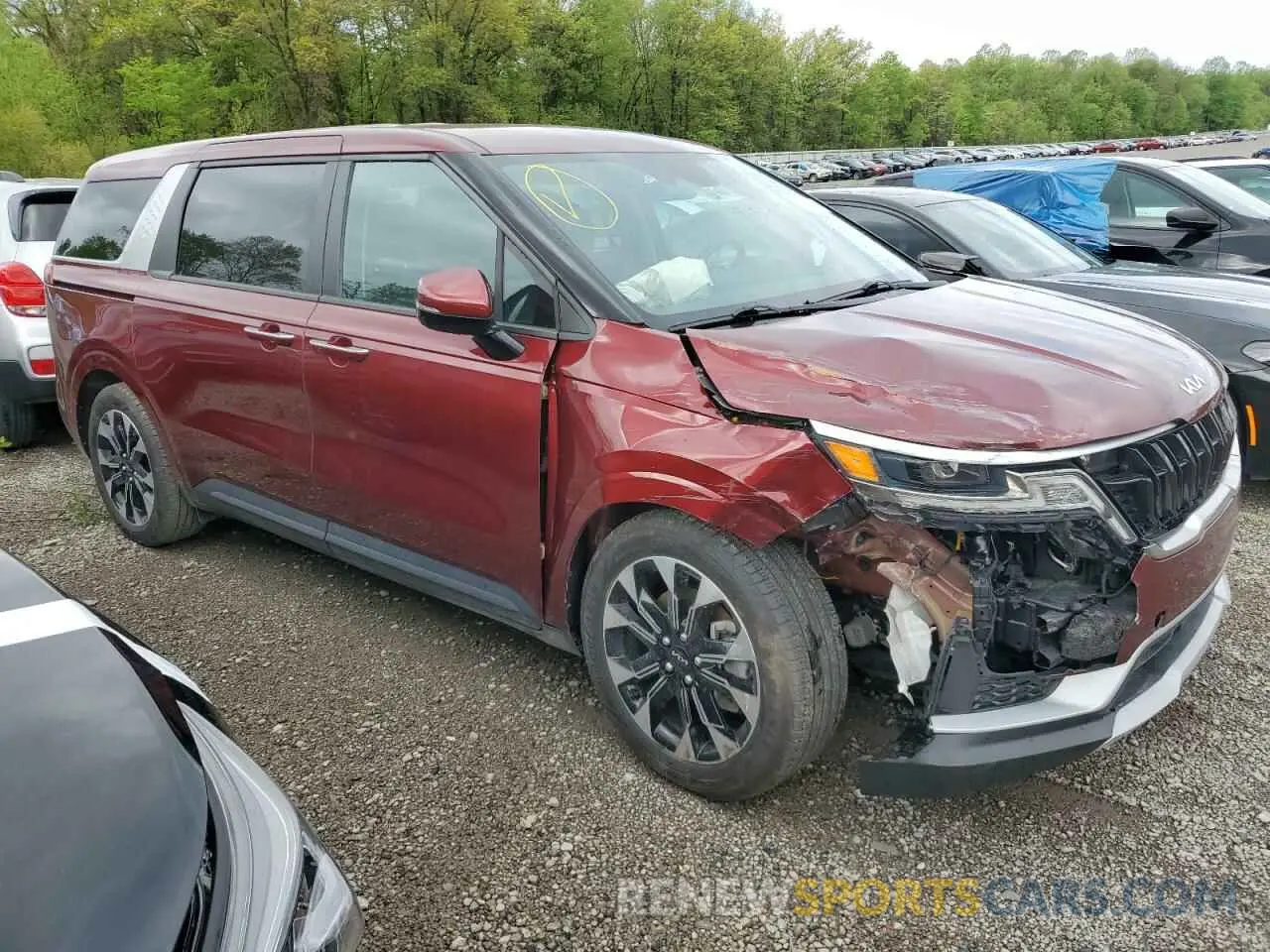 4 fotografías del automóvil dañado KNDNC5H39R6316631 KIA CARNIVAL E 2024