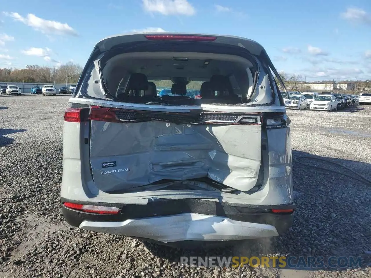 6 fotografías del automóvil dañado KNDNC5H3XR6433473 KIA CARNIVAL E 2024