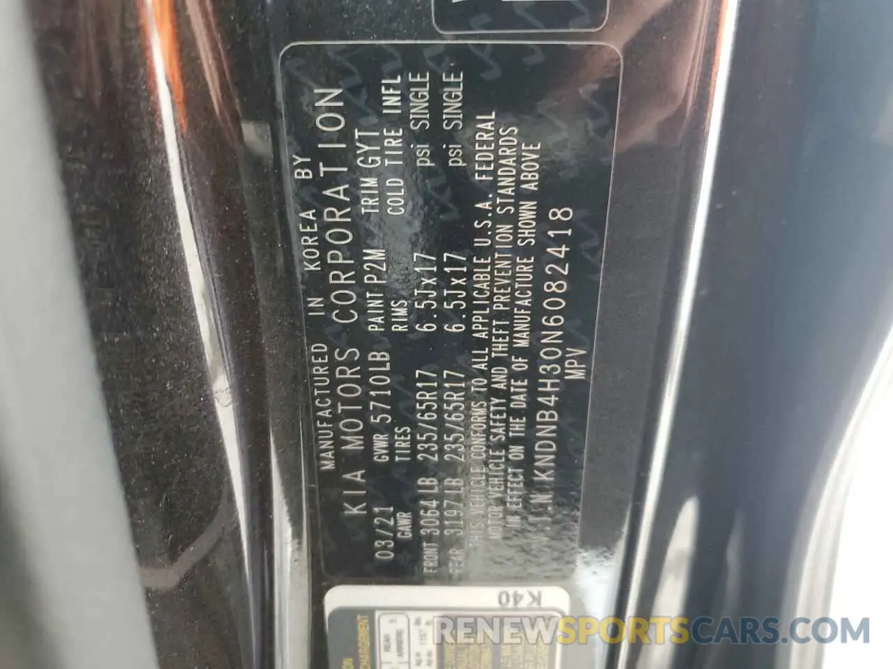 13 fotografías del automóvil dañado KNDNB4H30N6082418 KIA CARNIVAL L 2022