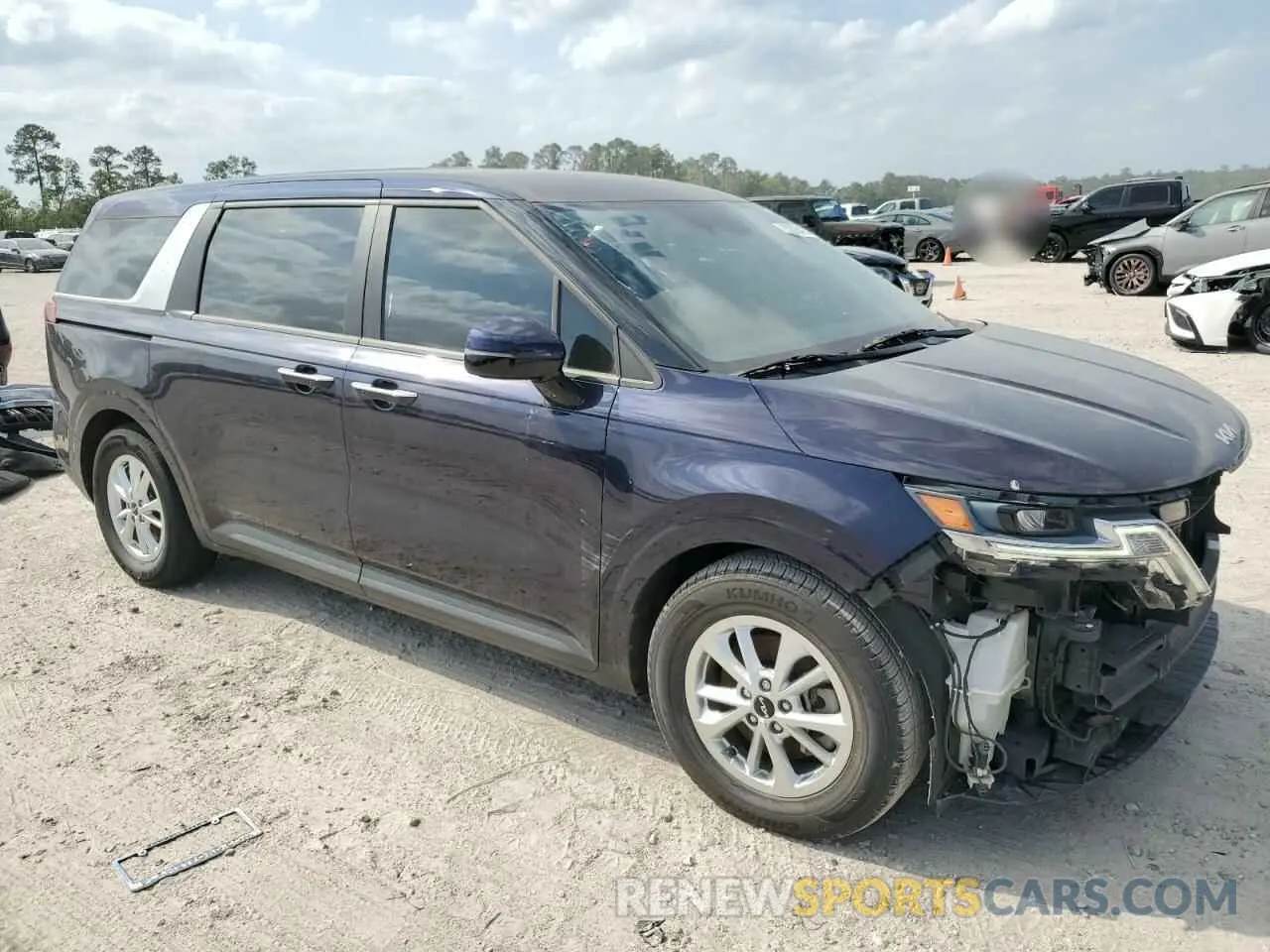 4 fotografías del automóvil dañado KNDNB4H30N6135991 KIA CARNIVAL L 2022