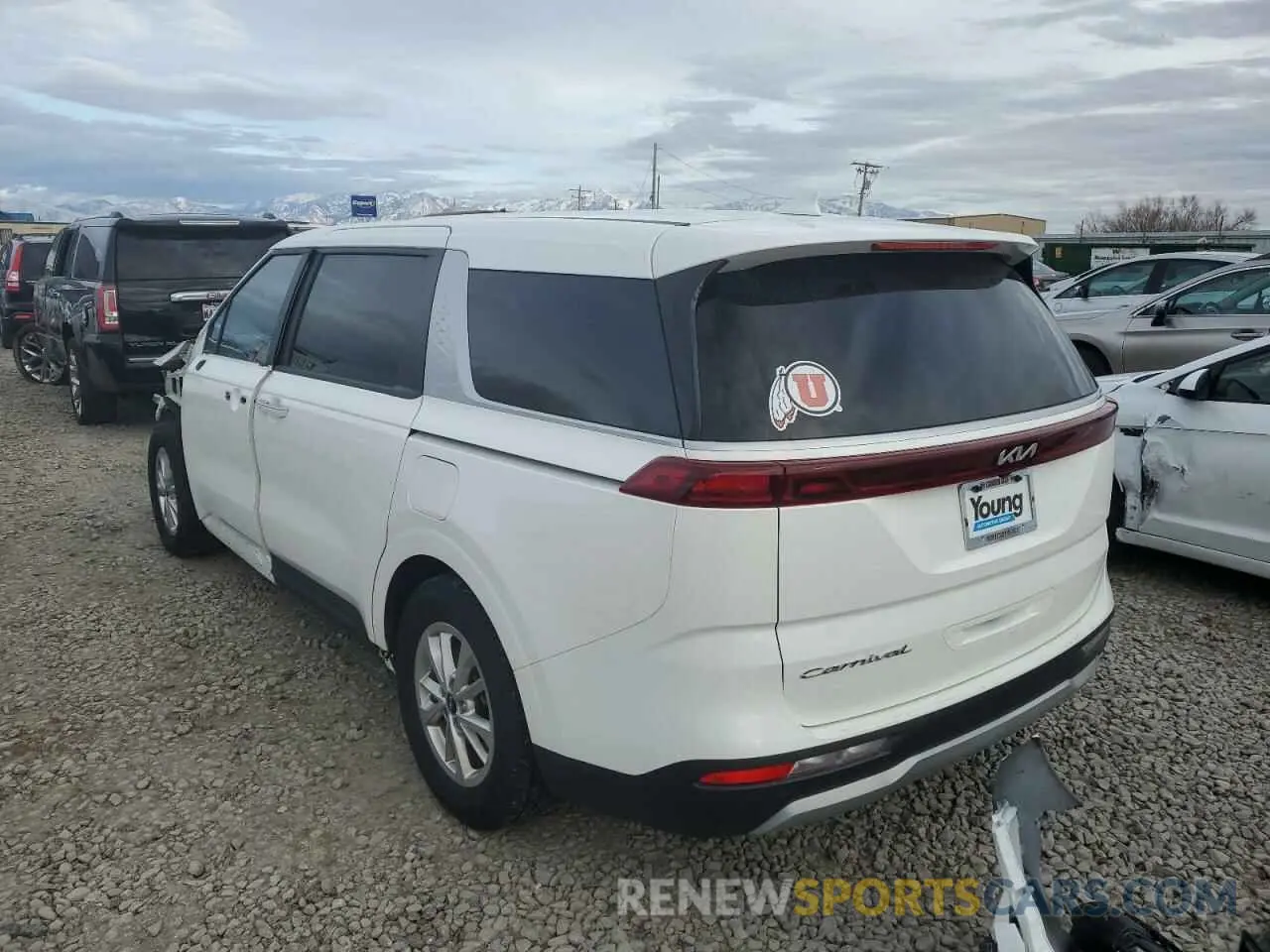 2 fotografías del automóvil dañado KNDNB4H30N6155724 KIA CARNIVAL L 2022