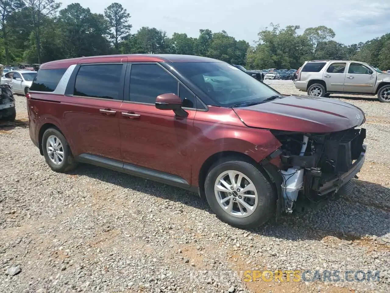 4 fotografías del automóvil dañado KNDNB4H31N6109352 KIA CARNIVAL L 2022