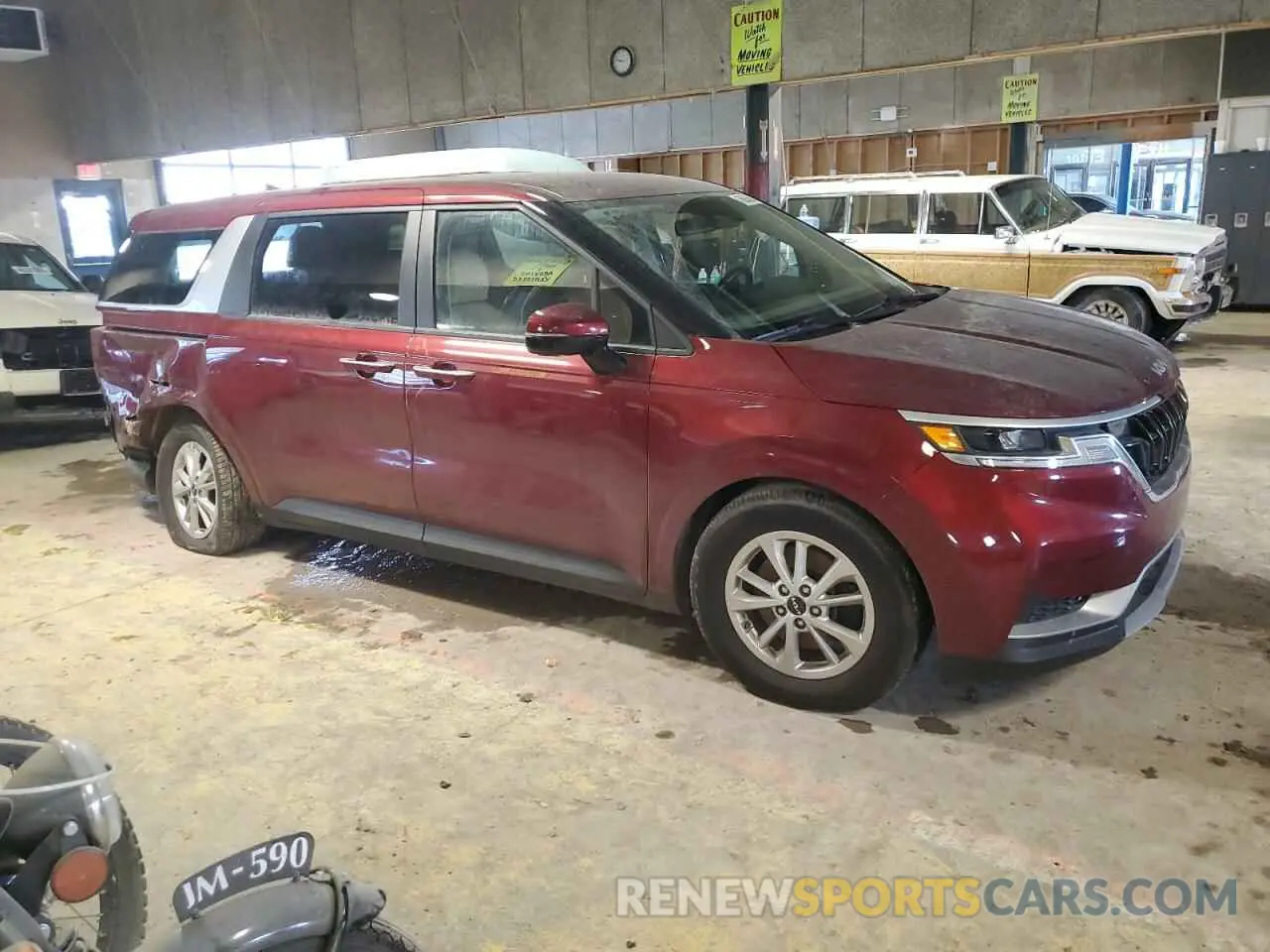 4 fotografías del automóvil dañado KNDNB4H31N6136325 KIA CARNIVAL L 2022