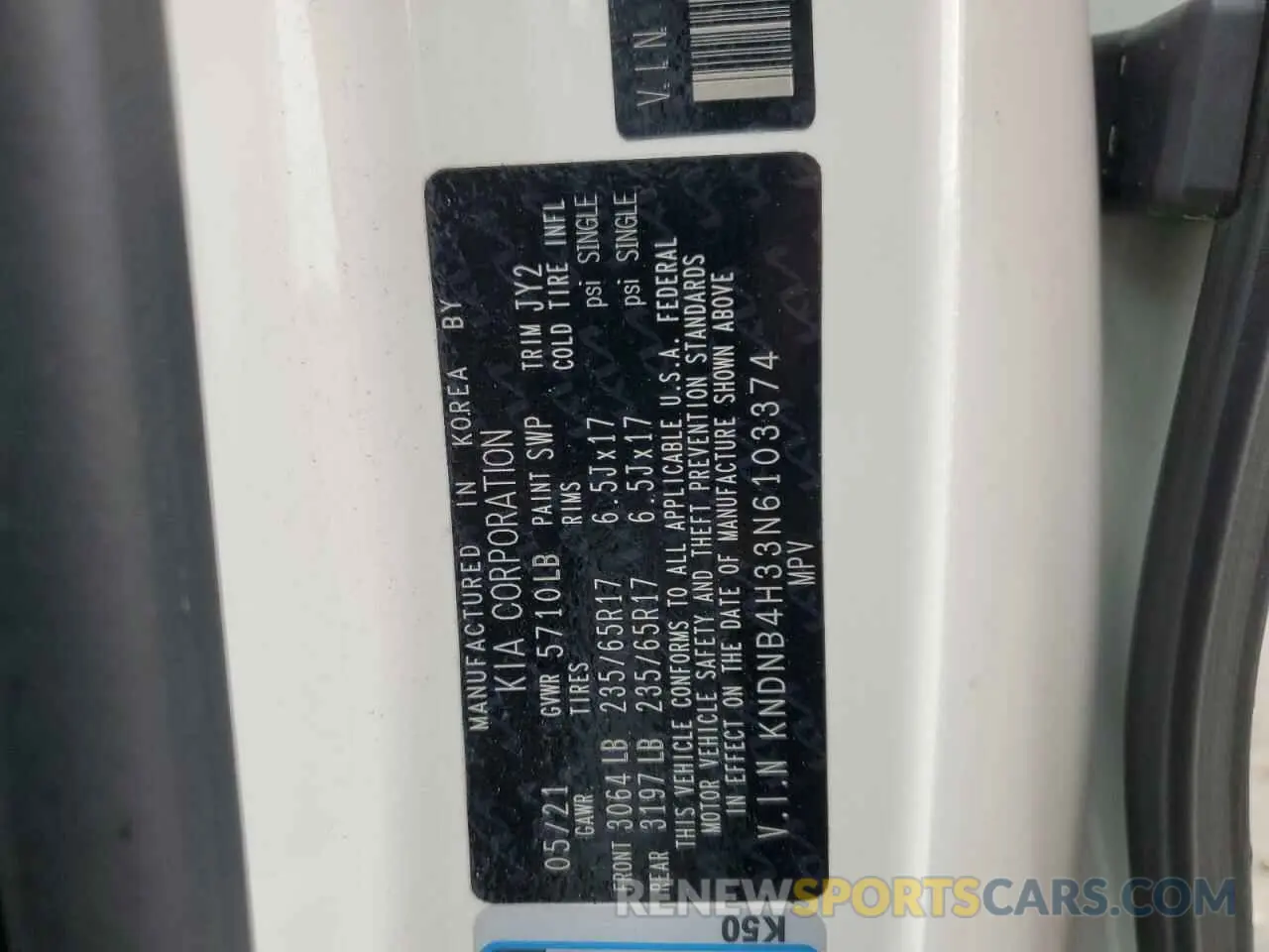 15 fotografías del automóvil dañado KNDNB4H33N6103374 KIA CARNIVAL L 2022