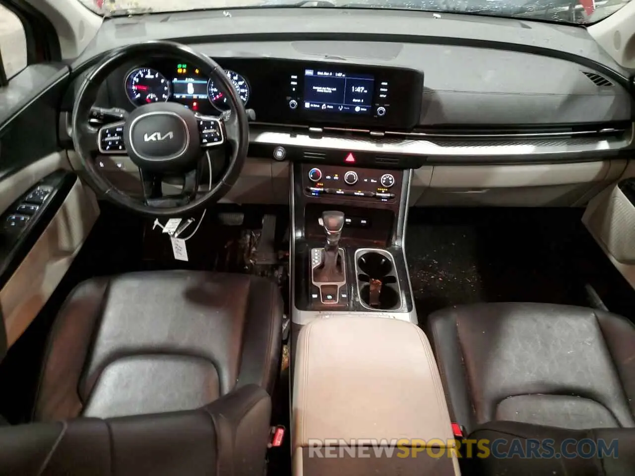 8 fotografías del automóvil dañado KNDNB4H33N6168337 KIA CARNIVAL L 2022