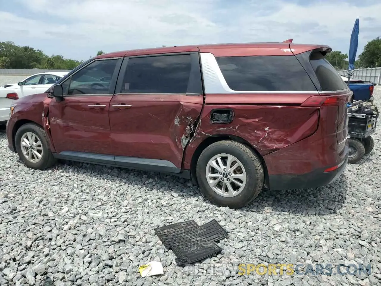 2 fotografías del automóvil dañado KNDNB4H38N6092503 KIA CARNIVAL L 2022