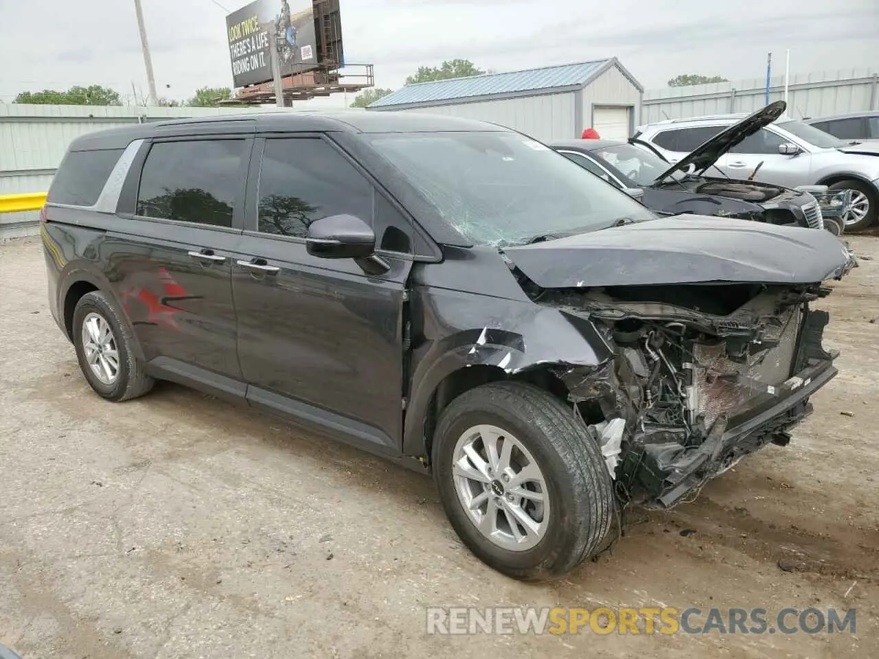 4 fotografías del automóvil dañado KNDNB4H3XN6096858 KIA CARNIVAL L 2022