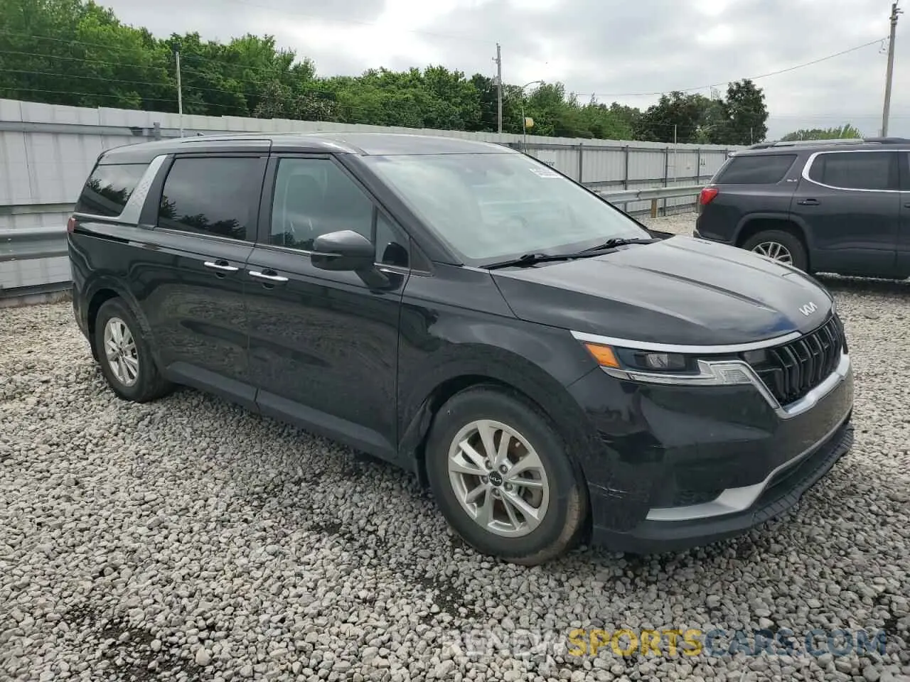 4 fotografías del automóvil dañado KNDNB4H3XN6114727 KIA CARNIVAL L 2022