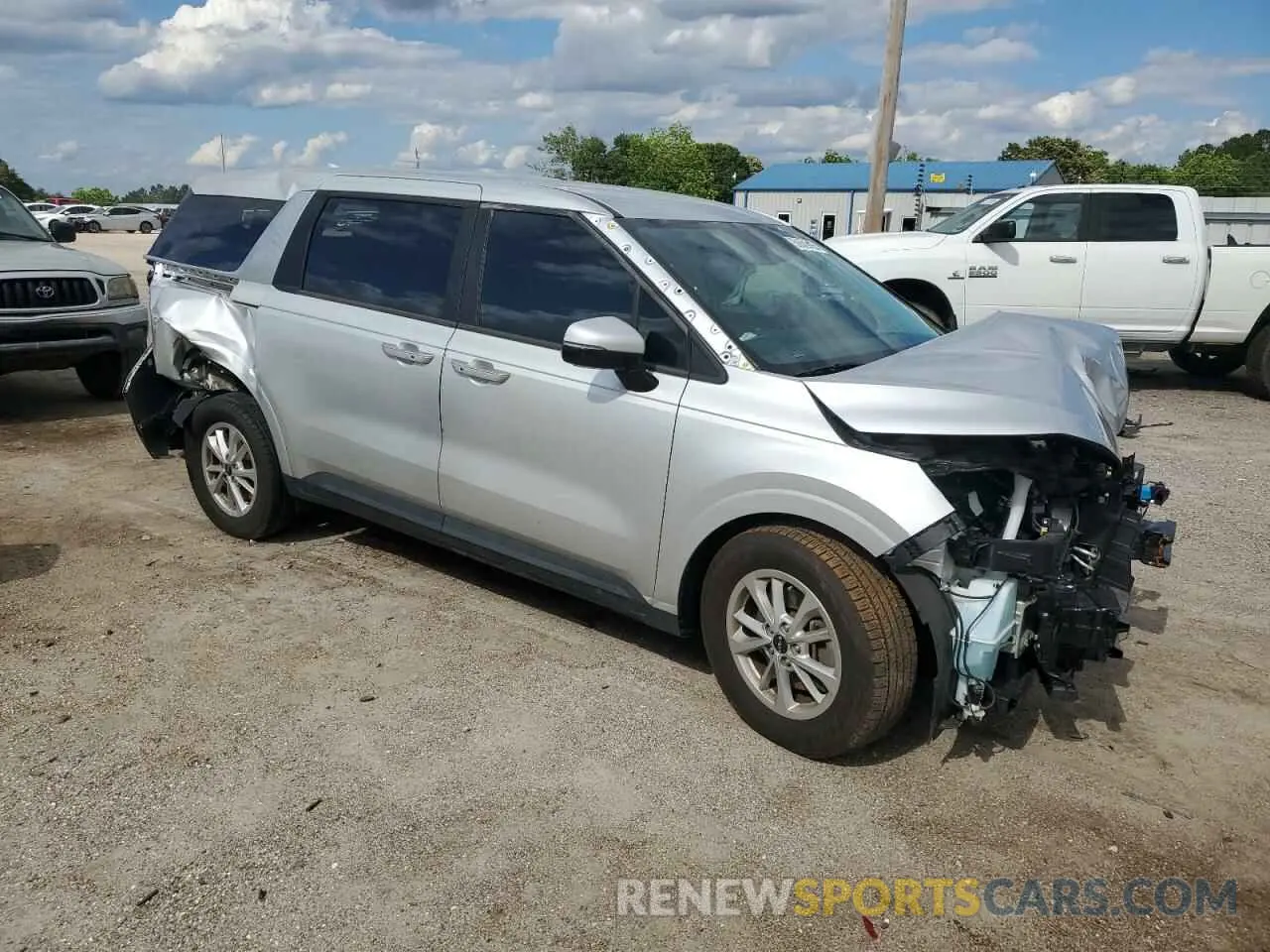 4 fotografías del automóvil dañado KNDNB4H3XN6167332 KIA CARNIVAL L 2022