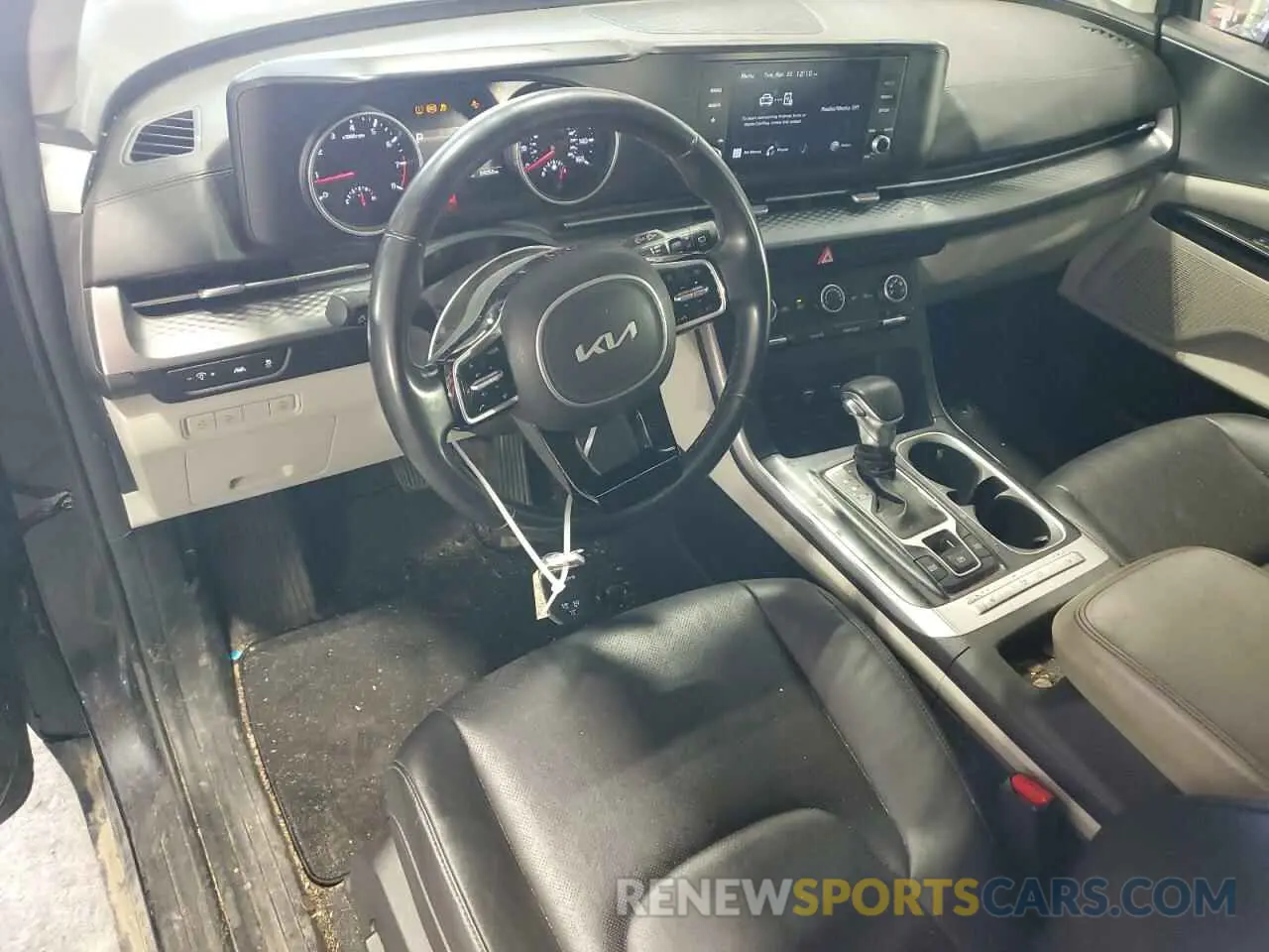 8 fotografías del automóvil dañado KNDNB4H3XN6168948 KIA CARNIVAL L 2022