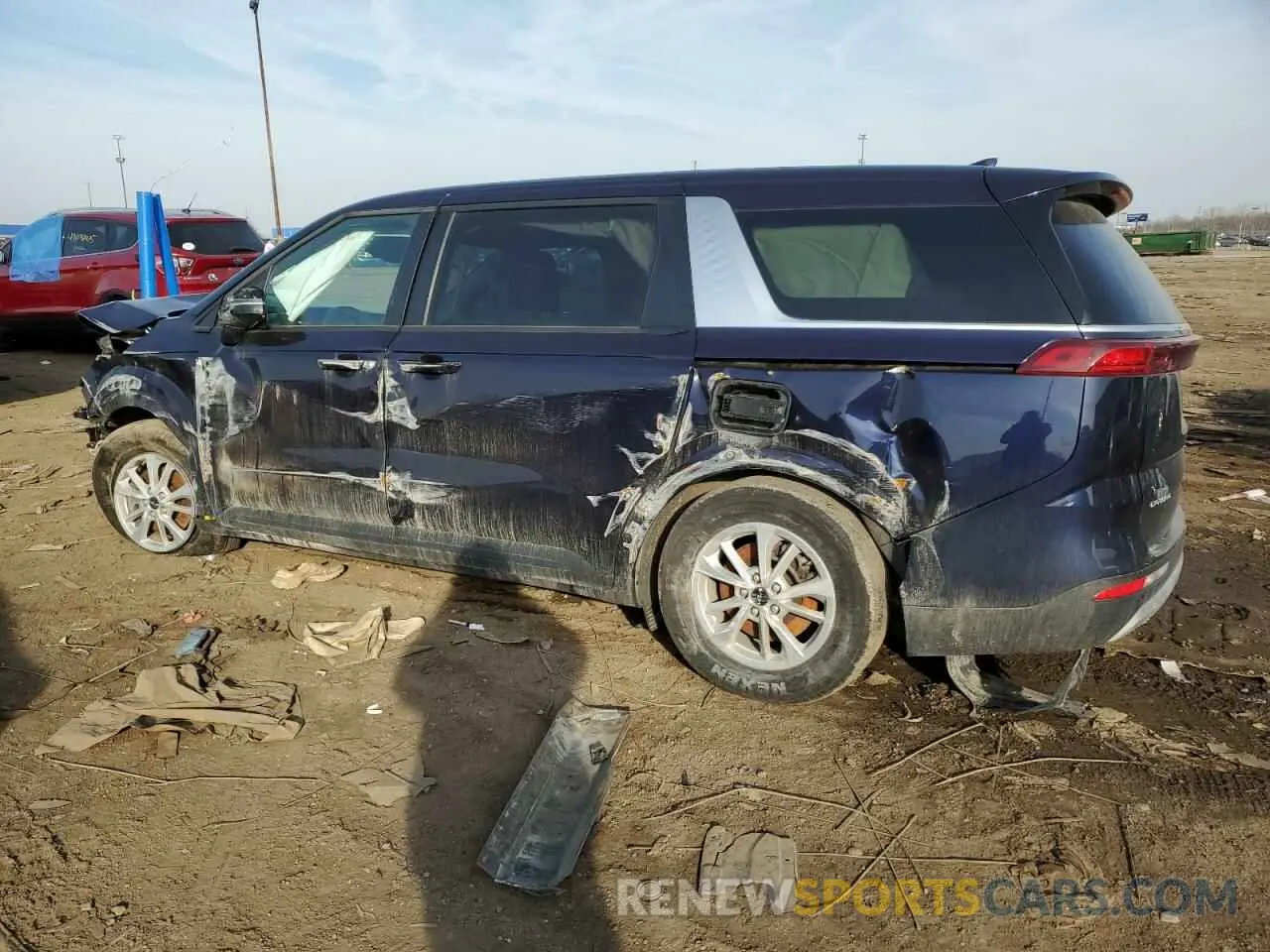 2 fotografías del automóvil dañado KNDNB4H34R6355298 KIA CARNIVAL L 2024