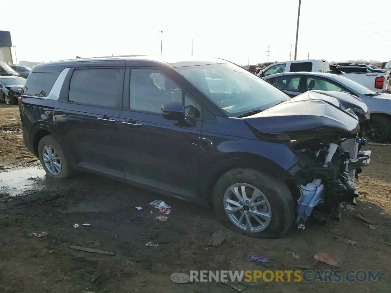4 fotografías del automóvil dañado KNDNB4H34R6355298 KIA CARNIVAL L 2024