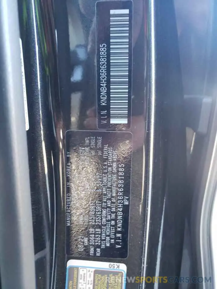 13 fotografías del automóvil dañado KNDNB4H36R6381885 KIA CARNIVAL L 2024