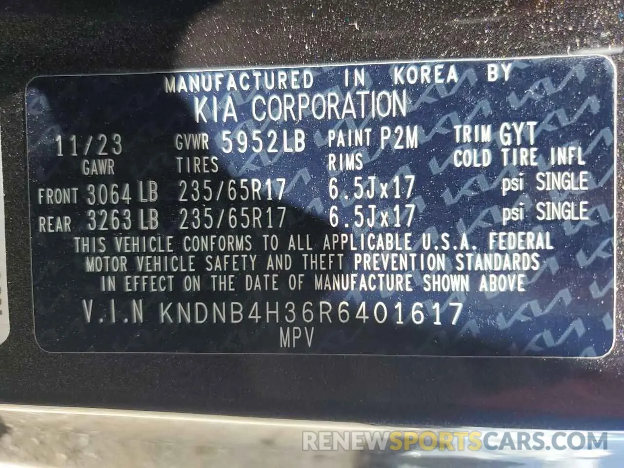 14 fotografías del automóvil dañado KNDNB4H36R6401617 KIA CARNIVAL L 2024