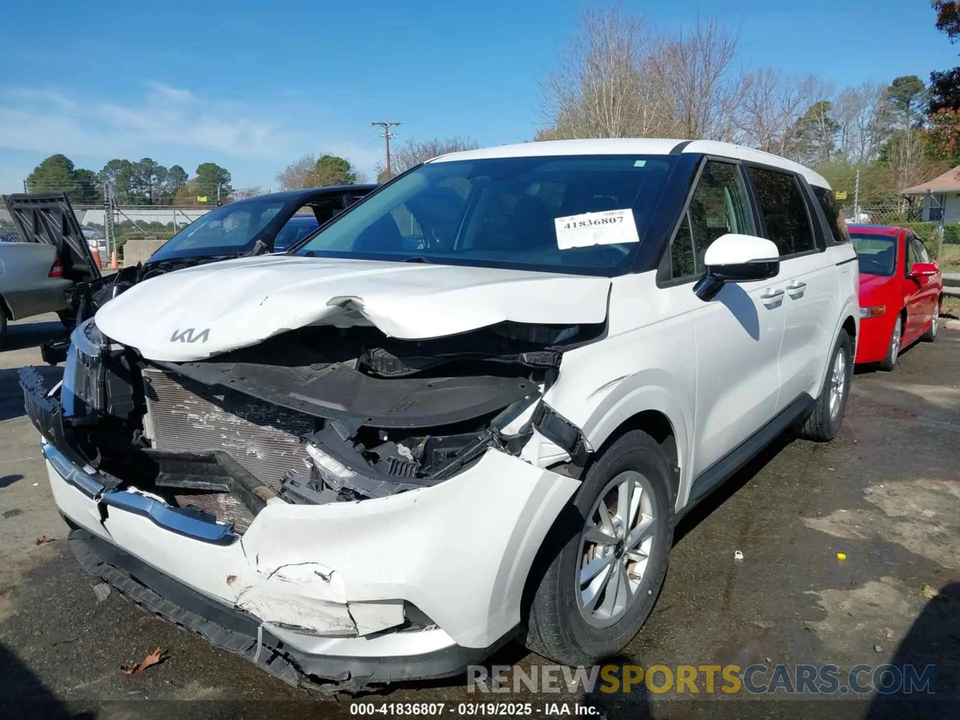 2 fotografías del automóvil dañado KNDNB4H33N6168192 KIA CARNIVAL MPV 2022