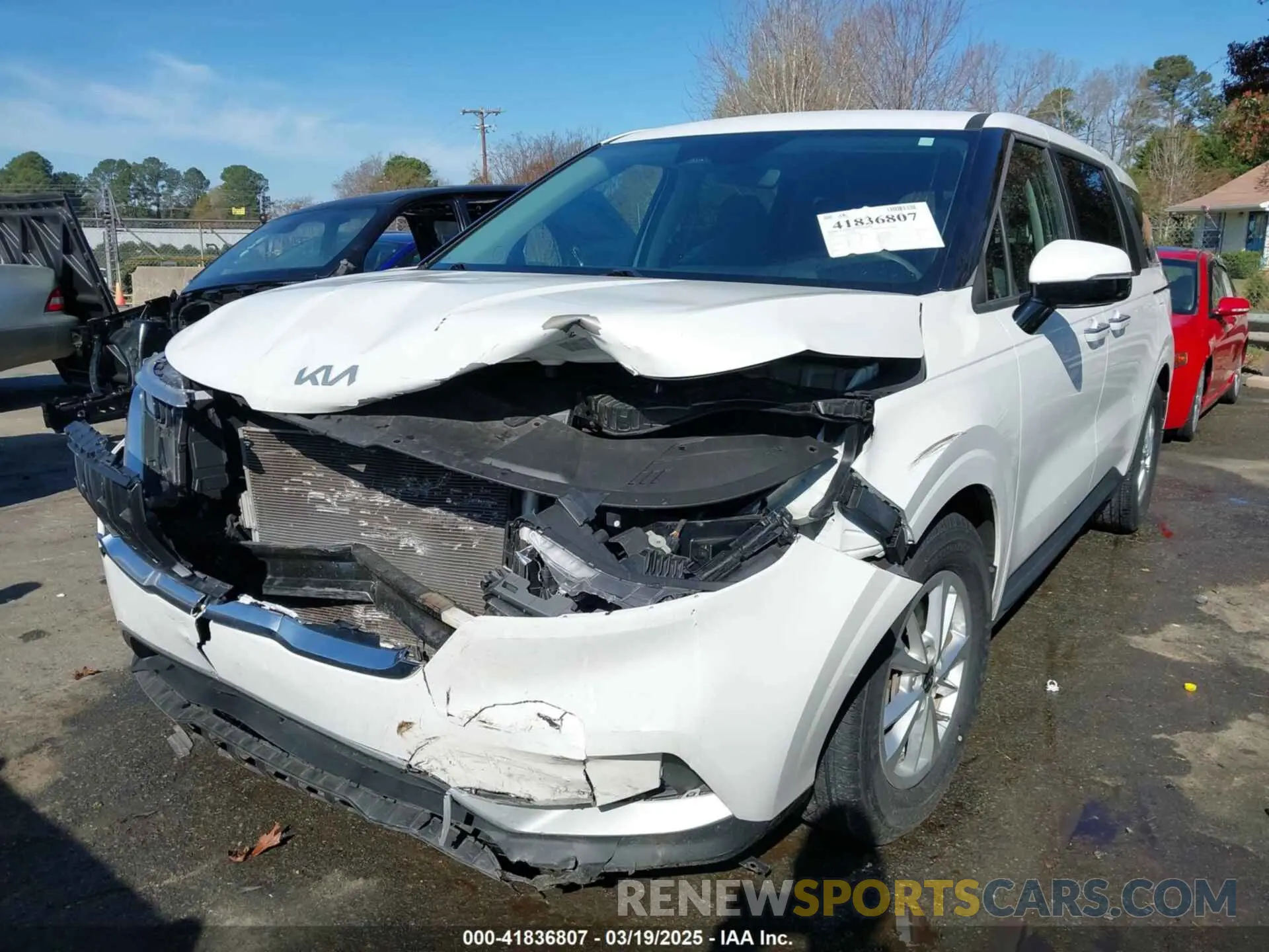 6 fotografías del automóvil dañado KNDNB4H33N6168192 KIA CARNIVAL MPV 2022