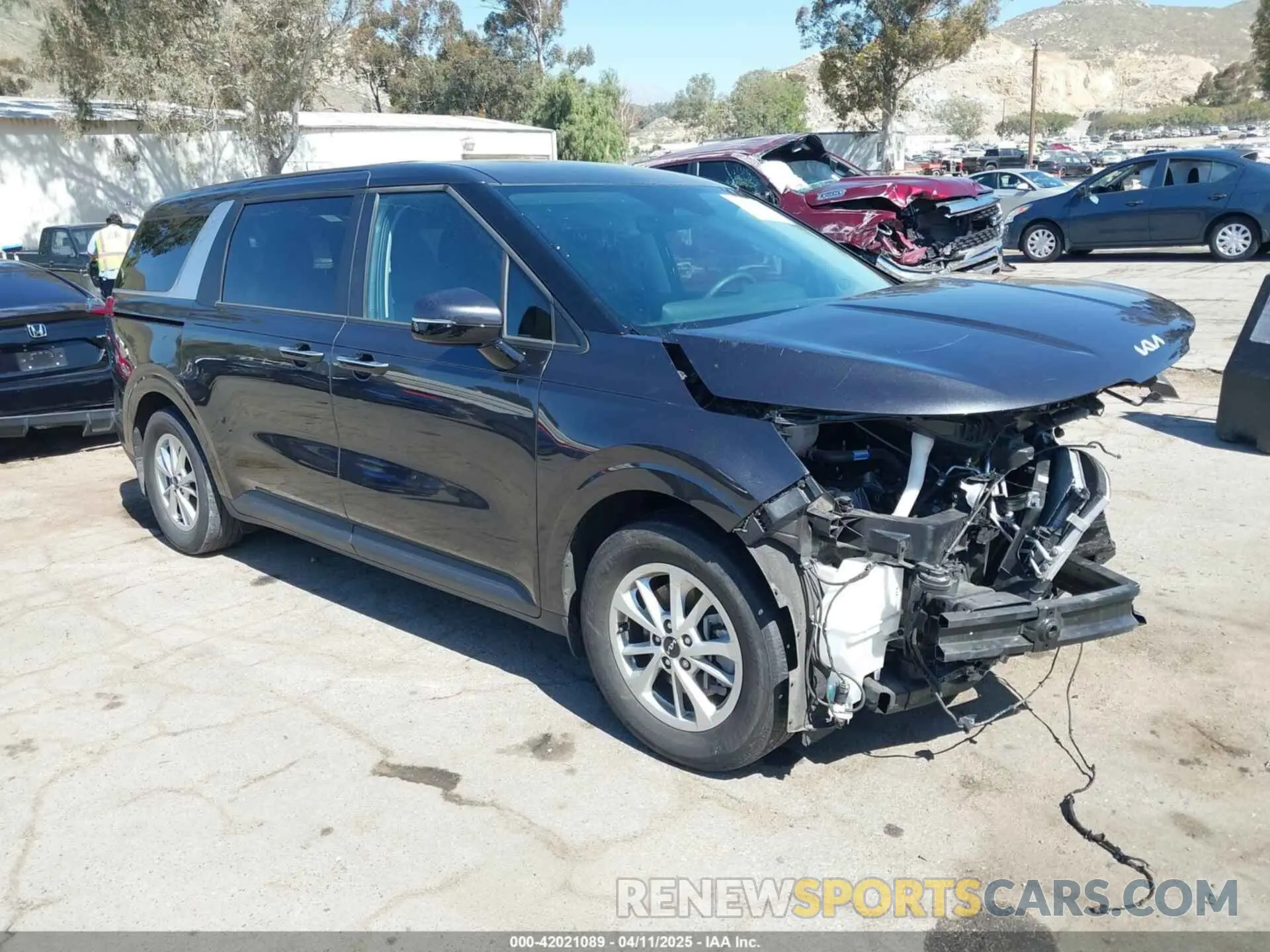 1 fotografías del automóvil dañado KNDNB4H31R6332240 KIA CARNIVAL MPV 2024