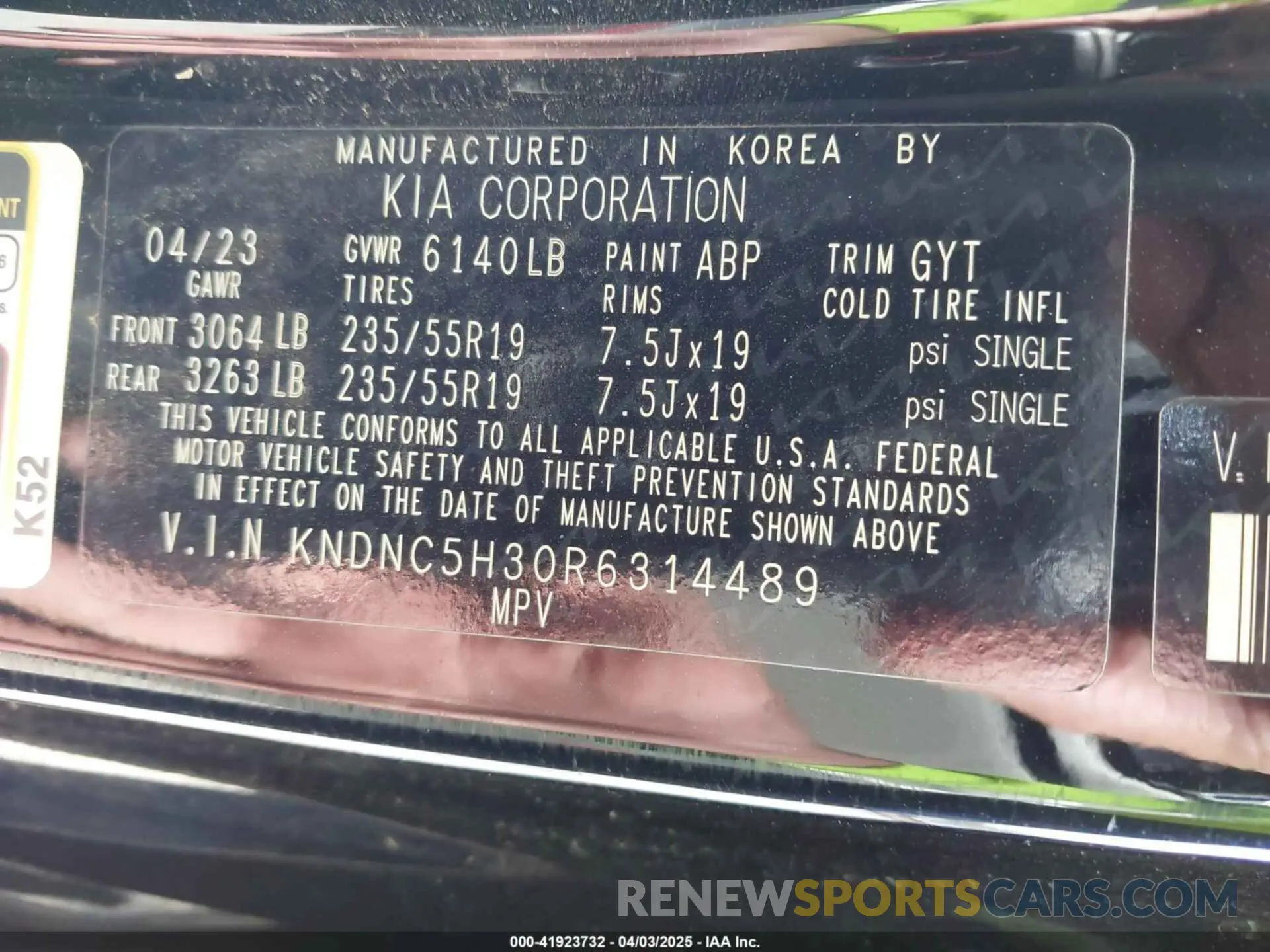 9 fotografías del automóvil dañado KNDNC5H30R6314489 KIA CARNIVAL MPV 2024