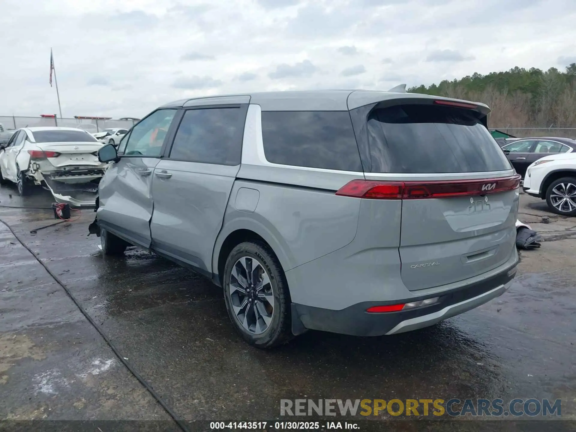 3 fotografías del automóvil dañado KNDNC5H33R6374721 KIA CARNIVAL MPV 2024