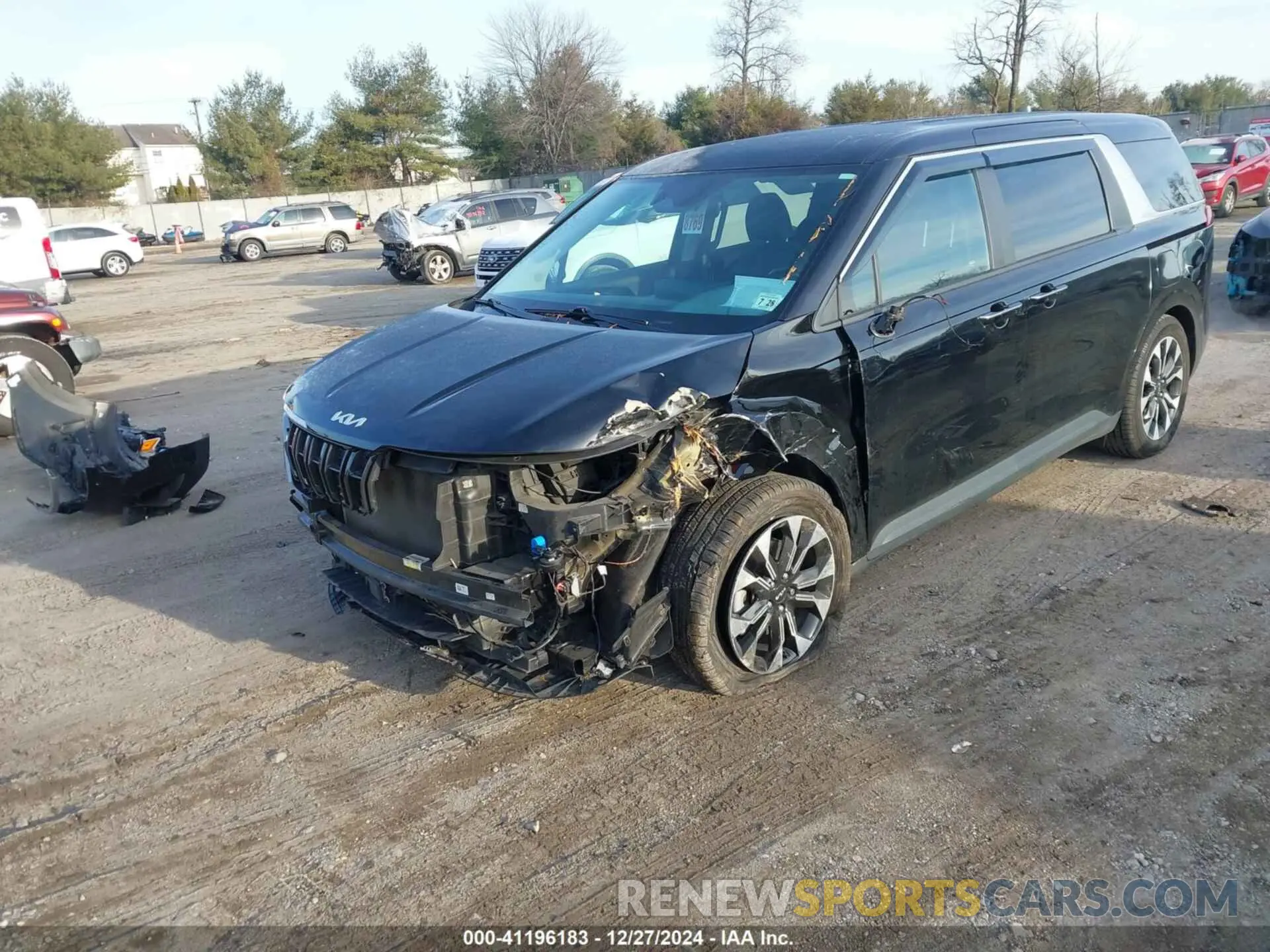 2 fotografías del automóvil dañado KNDNC5H38R6327068 KIA CARNIVAL MPV 2024