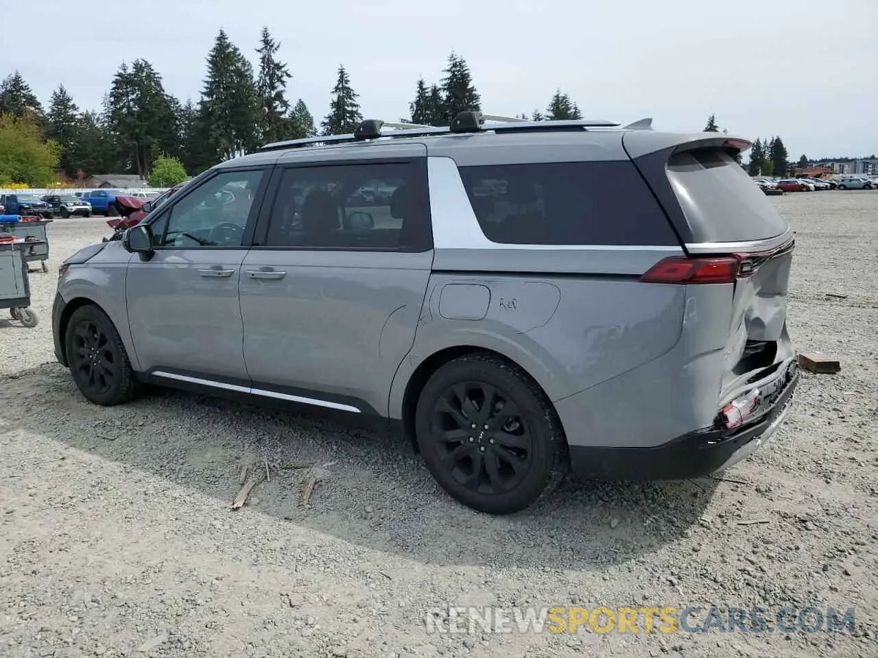 2 fotografías del automóvil dañado KNDNE5H31N6183285 KIA CARNIVAL S 2022