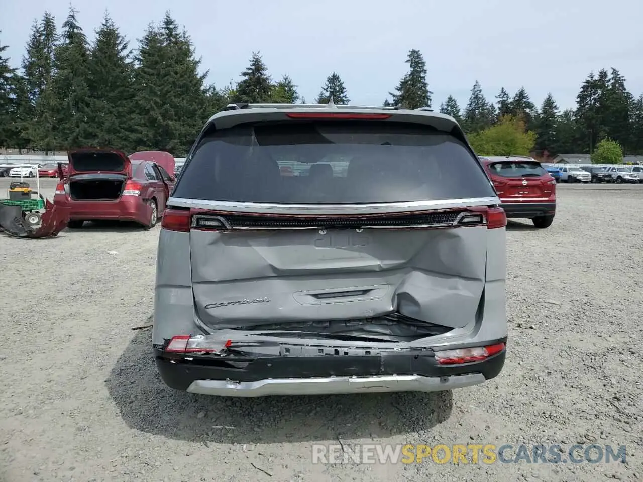 6 fotografías del automóvil dañado KNDNE5H31N6183285 KIA CARNIVAL S 2022