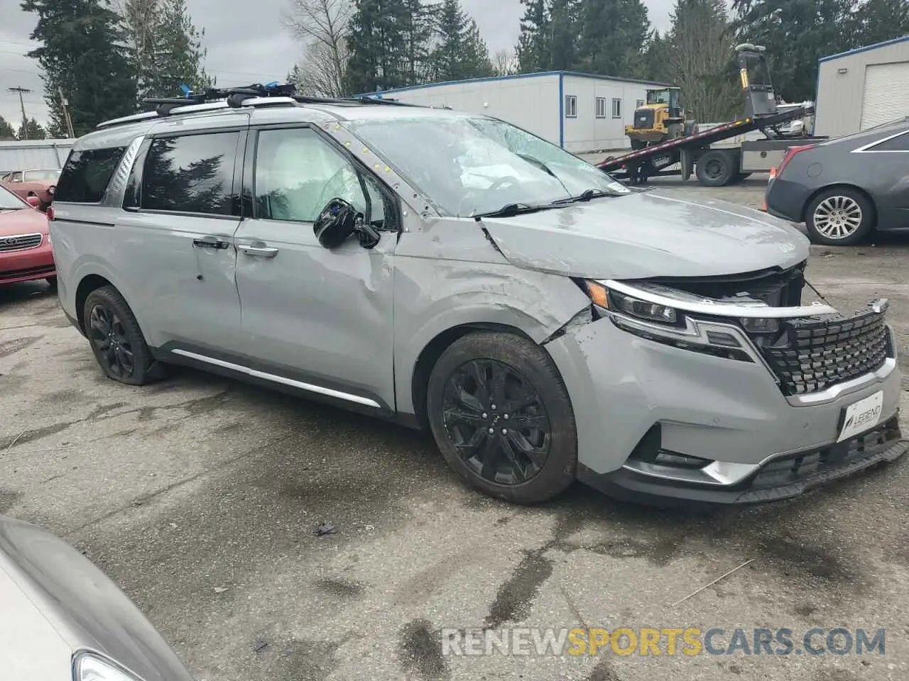 4 fotografías del automóvil dañado KNDNE5H36N6108081 KIA CARNIVAL S 2022