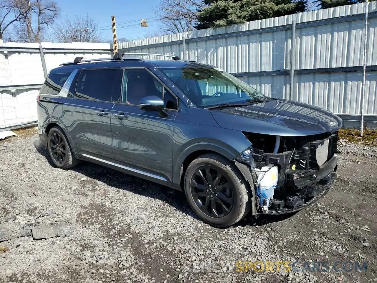 4 fotografías del automóvil dañado KNDNE5H37N6167804 KIA CARNIVAL S 2022