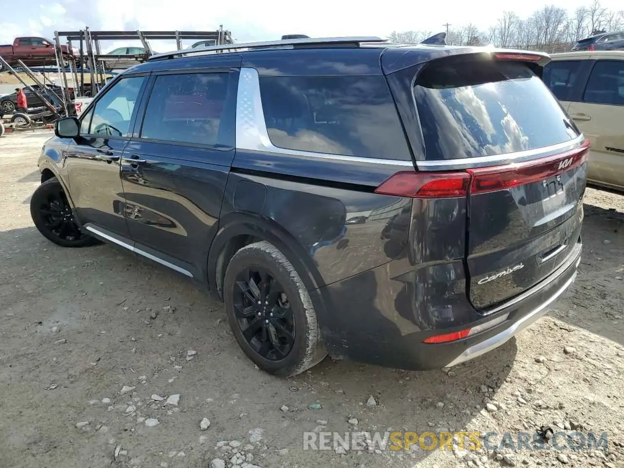 2 fotografías del automóvil dañado KNDNE5H3XN6071780 KIA CARNIVAL S 2022