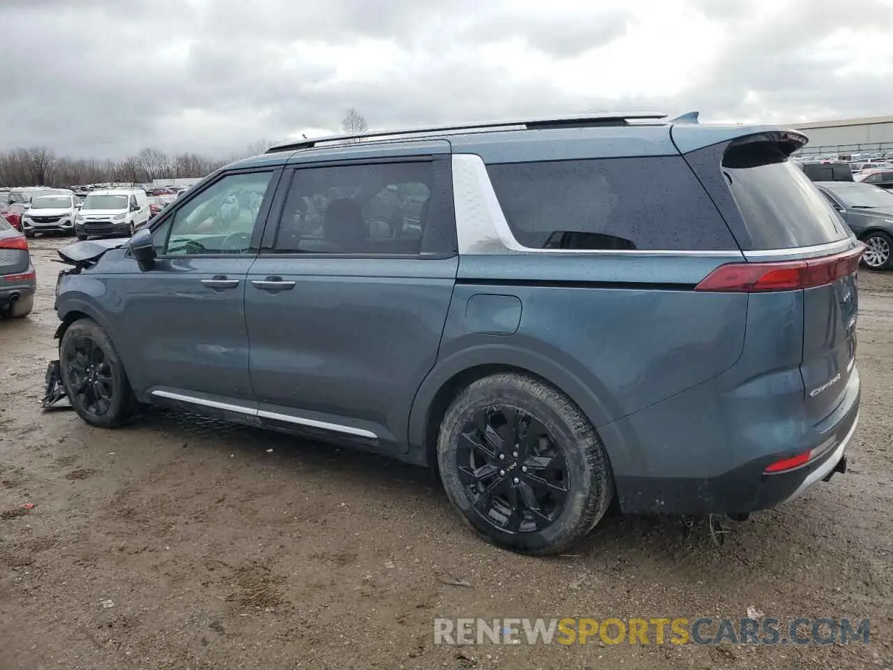 2 fotografías del automóvil dañado KNDNE5H3XN6101439 KIA CARNIVAL S 2022