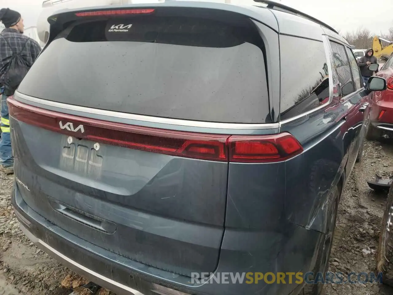 3 fotografías del automóvil dañado KNDNE5H34P6211115 KIA CARNIVAL S 2023