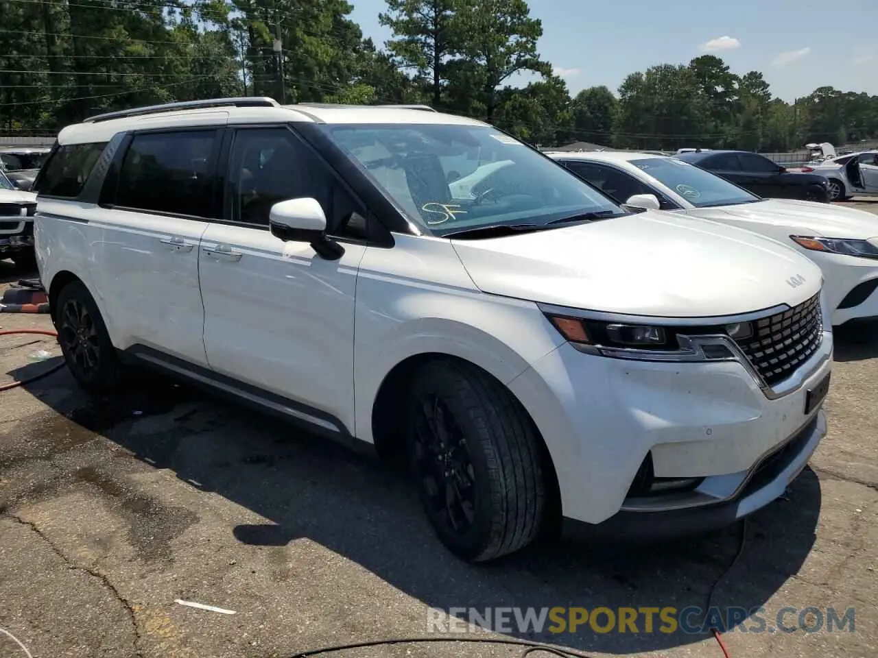 4 fotografías del automóvil dañado KNDNE5H36P6225761 KIA CARNIVAL S 2023