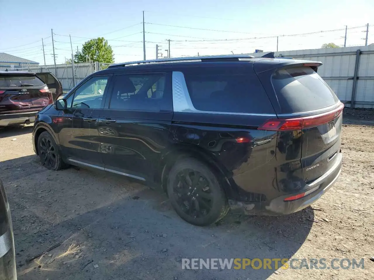2 fotografías del automóvil dañado KNDNE5H38P6221226 KIA CARNIVAL S 2023