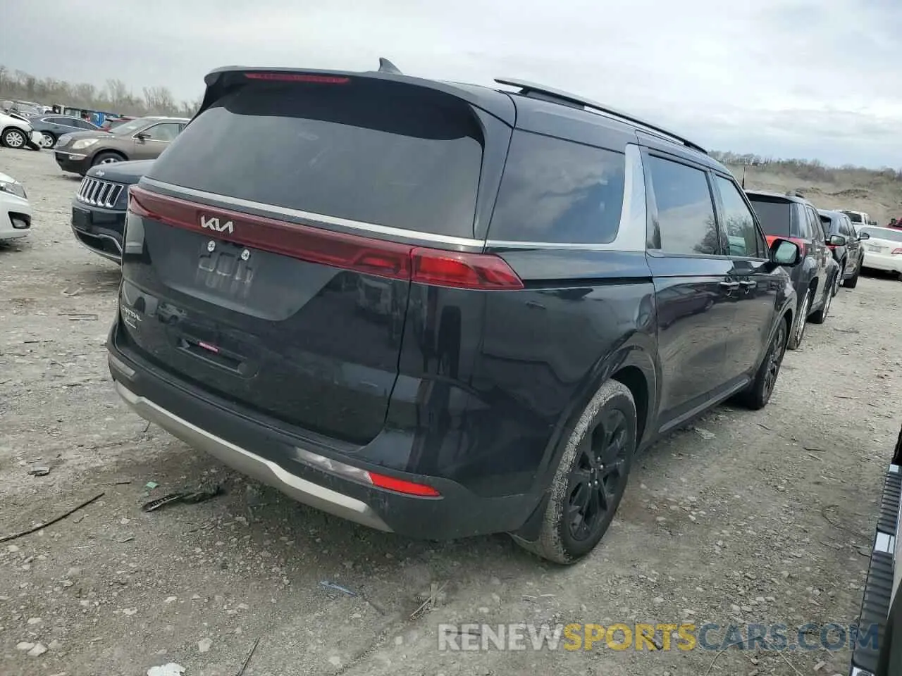 3 fotografías del automóvil dañado KNDNE5H37R6341179 KIA CARNIVAL S 2024
