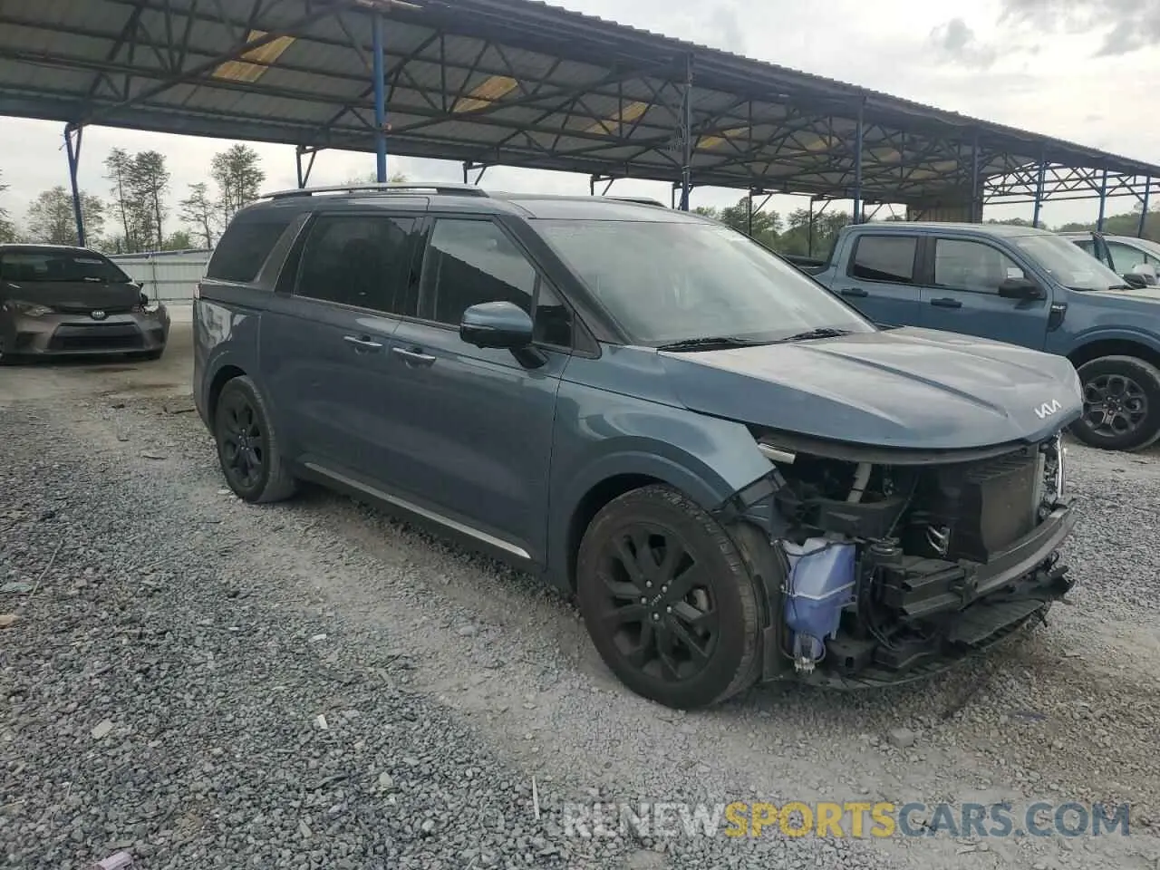 4 fotografías del automóvil dañado KNDNE5H3XR6306264 KIA CARNIVAL S 2024