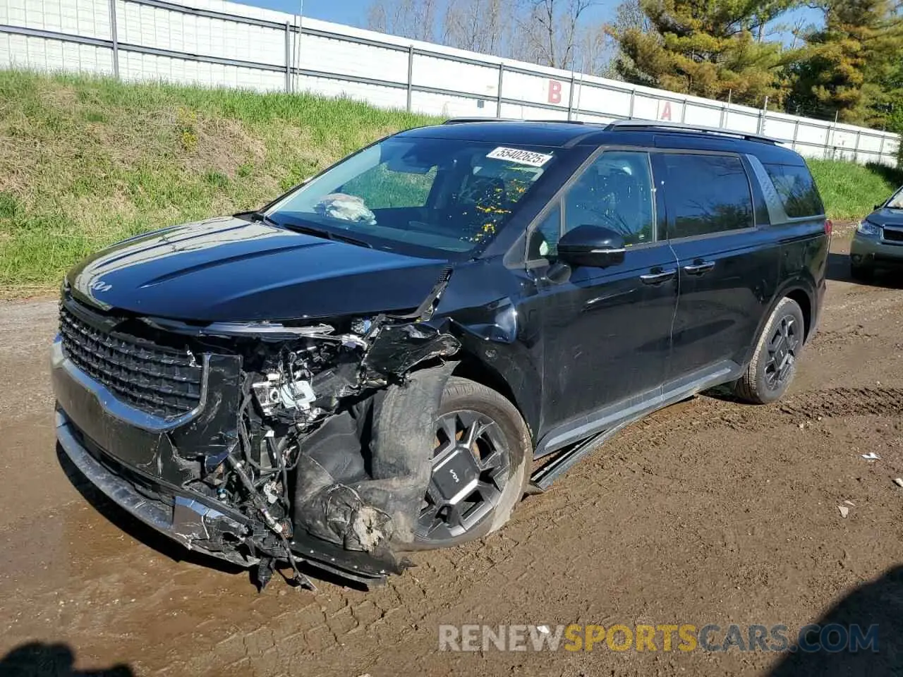 1 fotografías del automóvil dañado KNDNE5KAXS6042184 KIA CARNIVAL S 2025