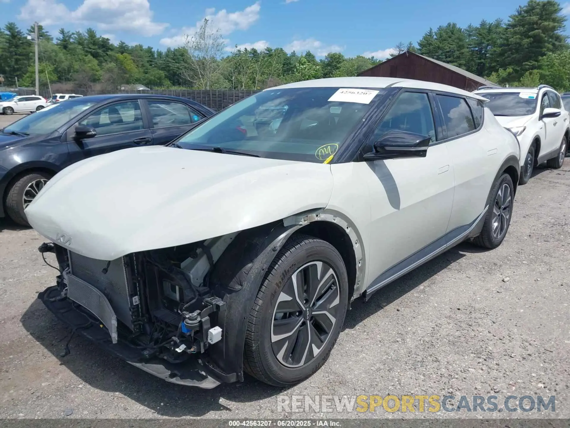 2 fotografías del automóvil dañado KNDC34LA6N5034535 KIA EV6 2022