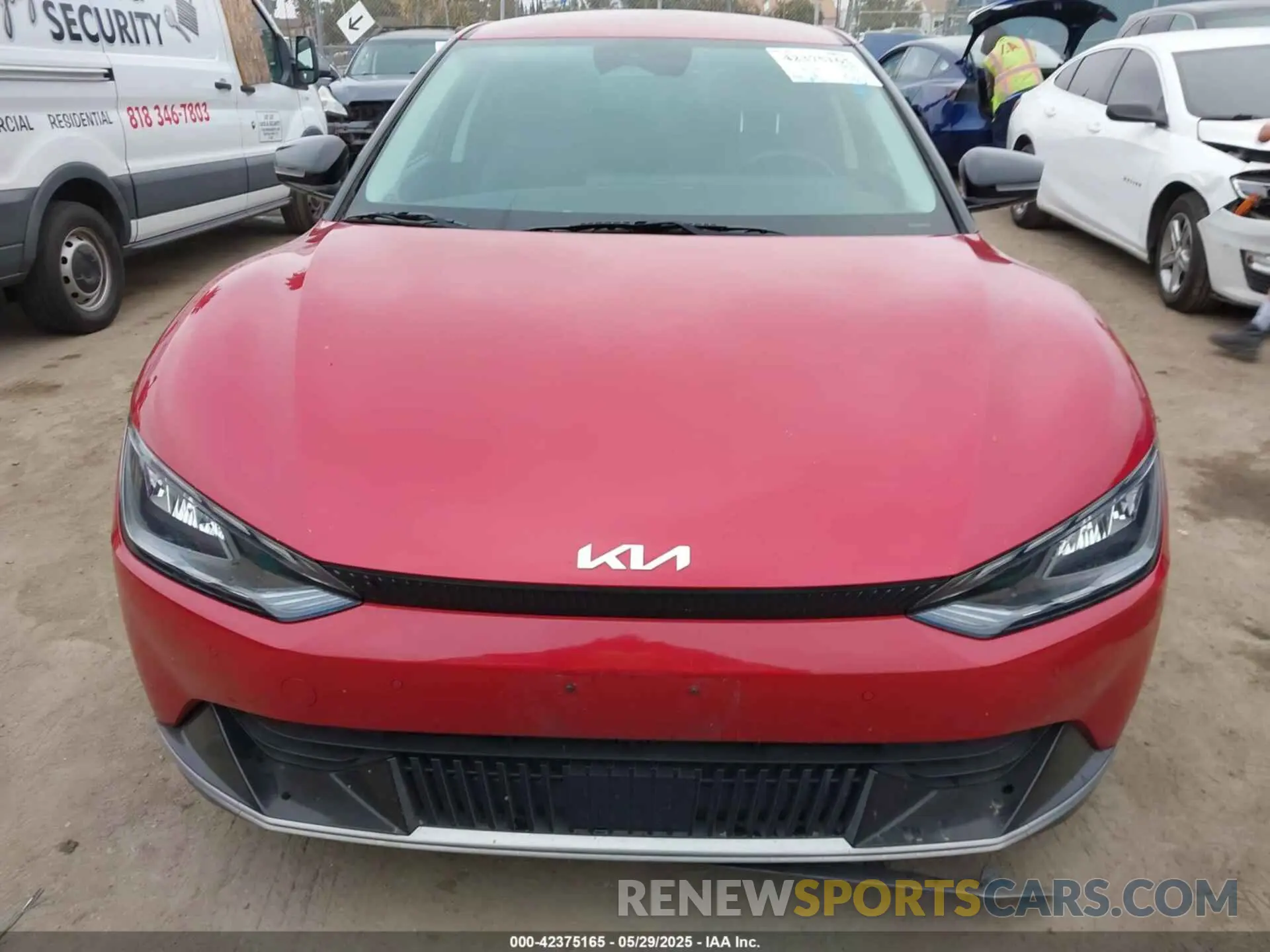12 fotografías del automóvil dañado KNDC34LAXN5066095 KIA EV6 2022
