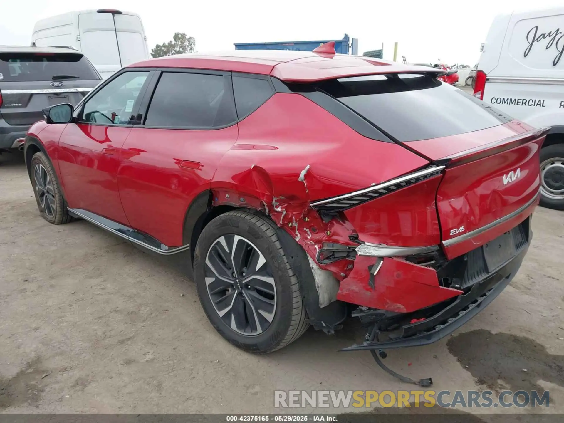 3 fotografías del automóvil dañado KNDC34LAXN5066095 KIA EV6 2022