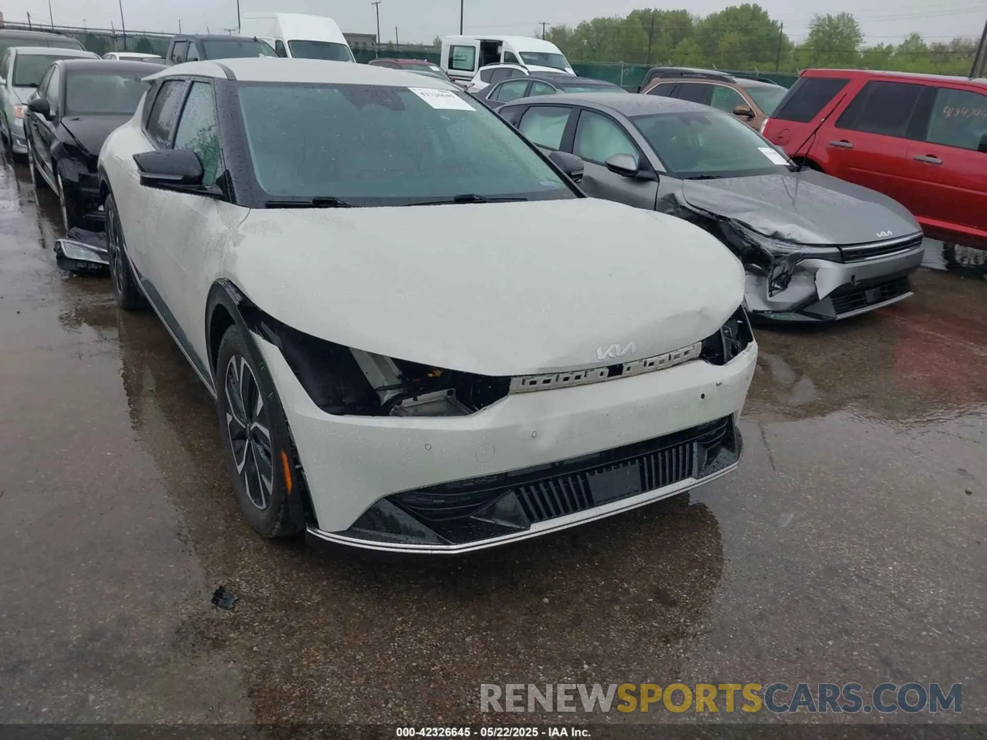 6 fotografías del automóvil dañado KNDC3DLC0N5041157 KIA EV6 2022