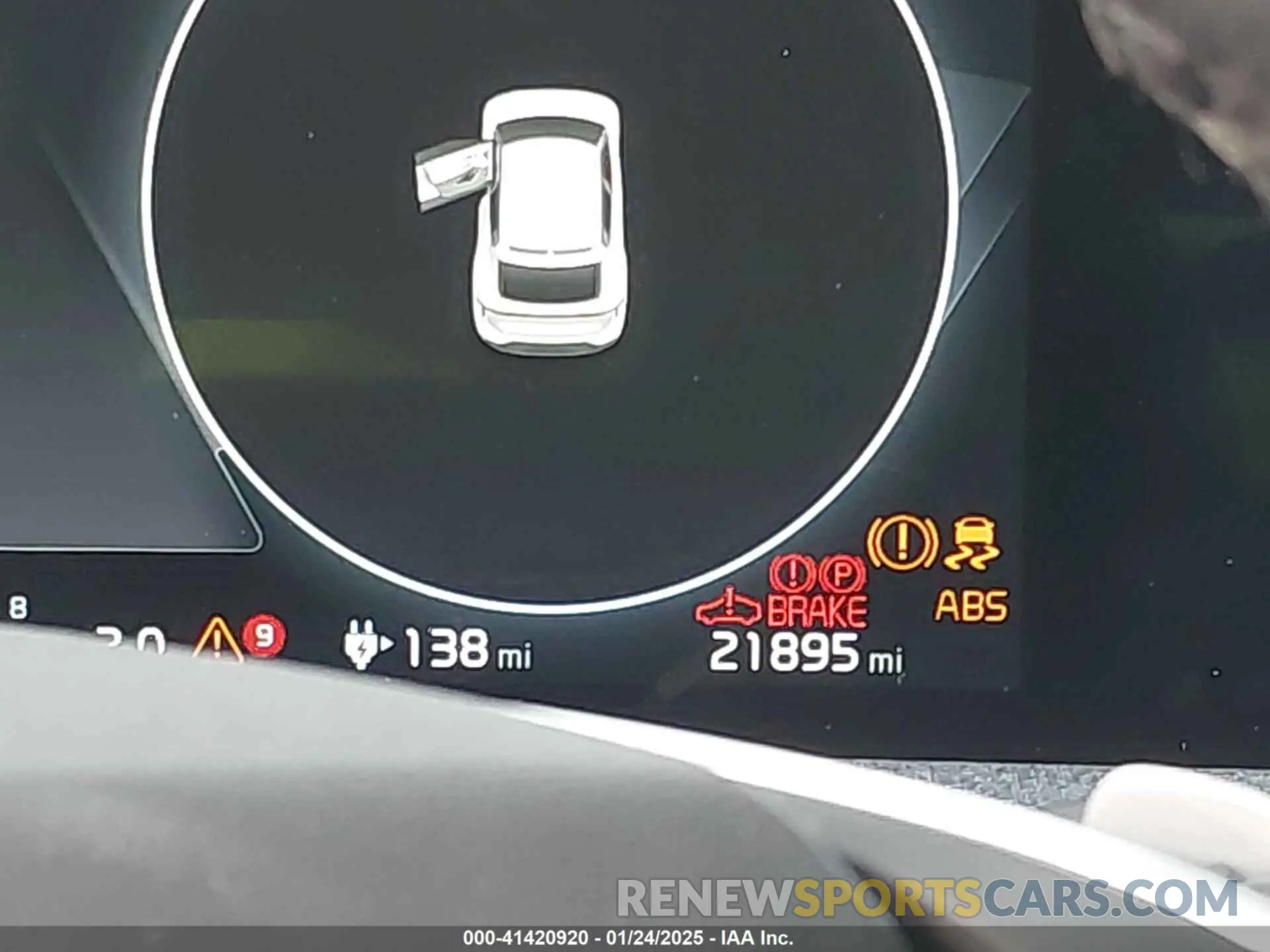 15 fotografías del automóvil dañado KNDC3DLC0N5076216 KIA EV6 2022